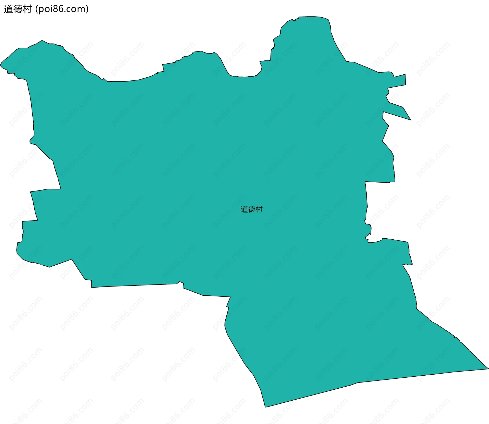 道德村边界地图