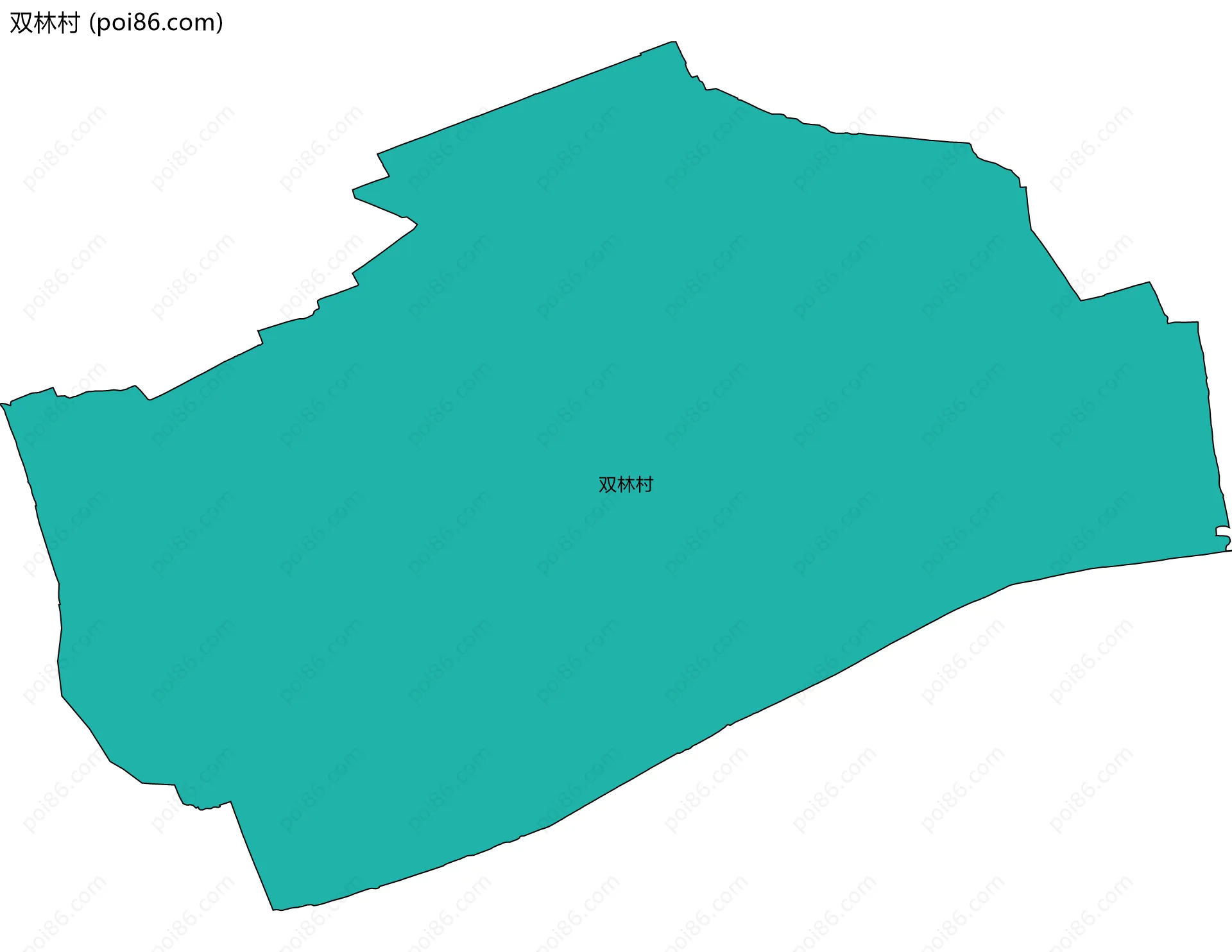 双林村边界地图