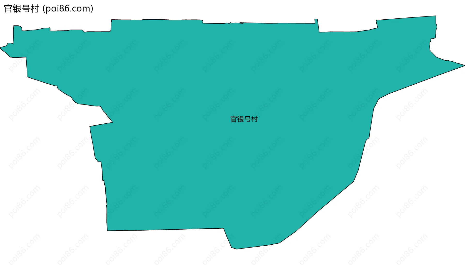 官银号村边界地图