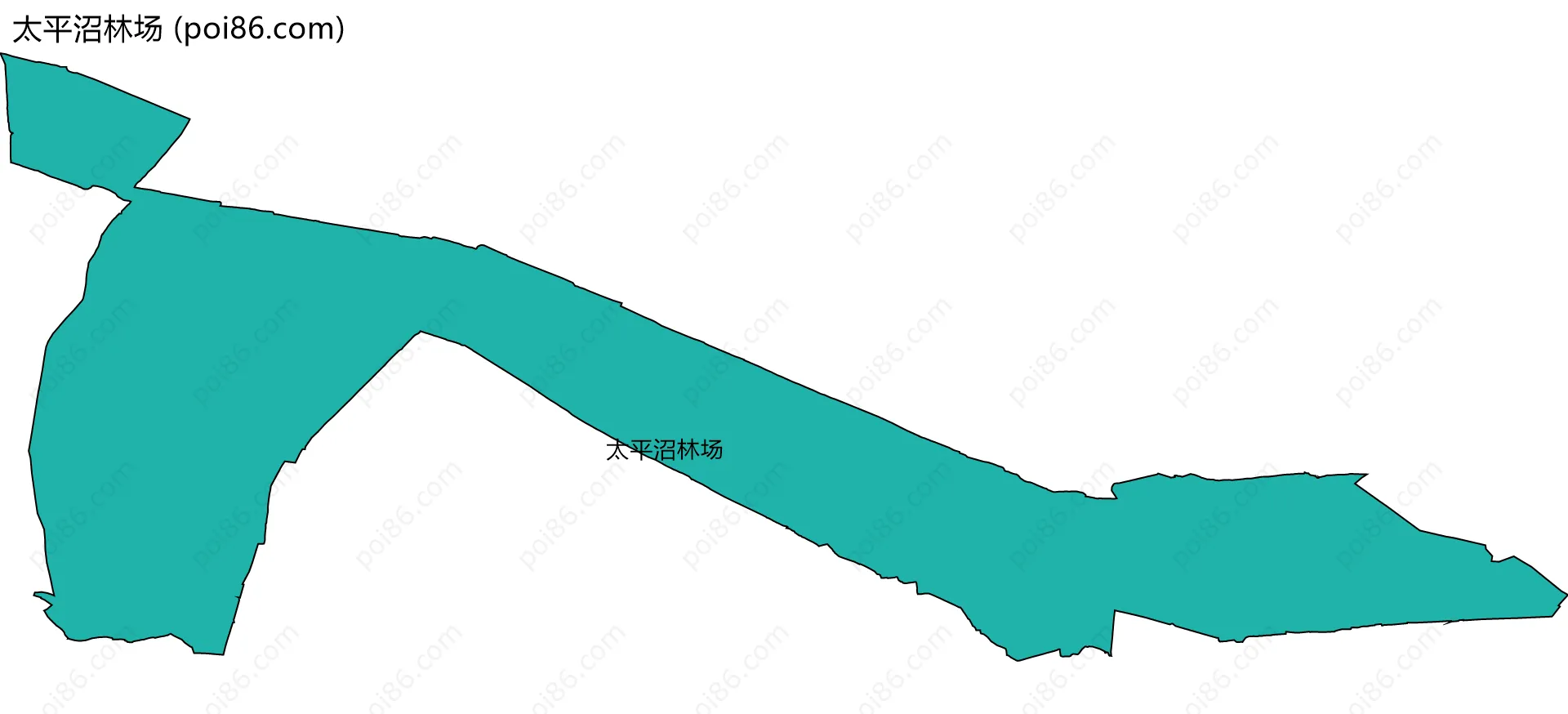 太平沼林场边界地图