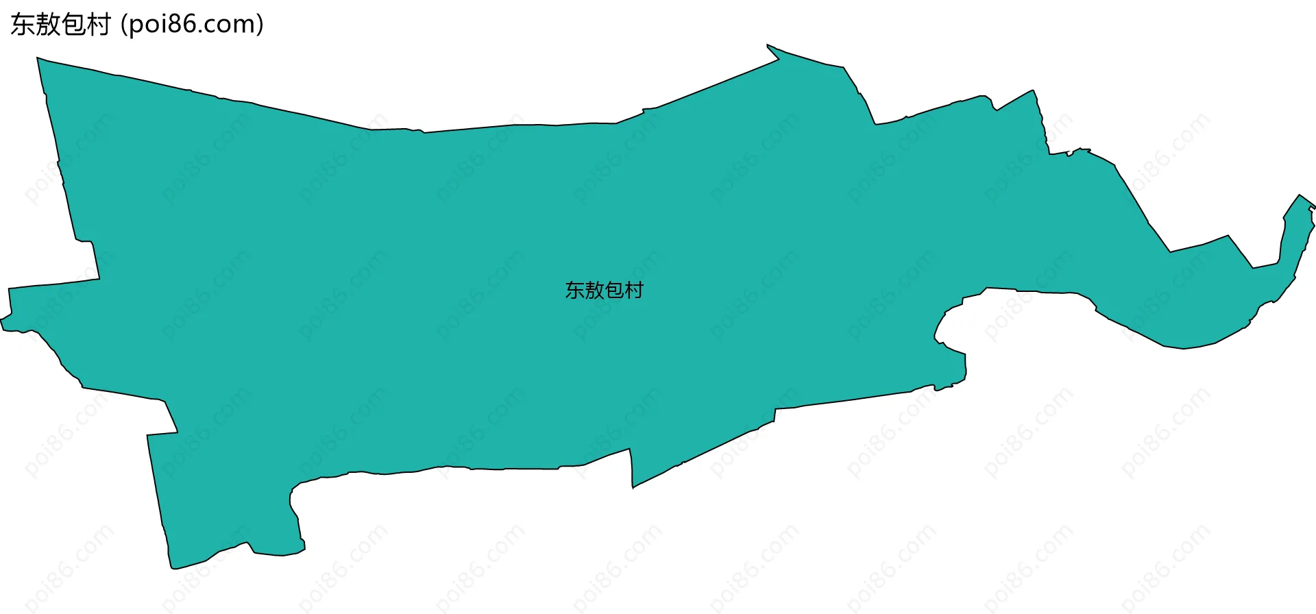 东敖包村边界地图