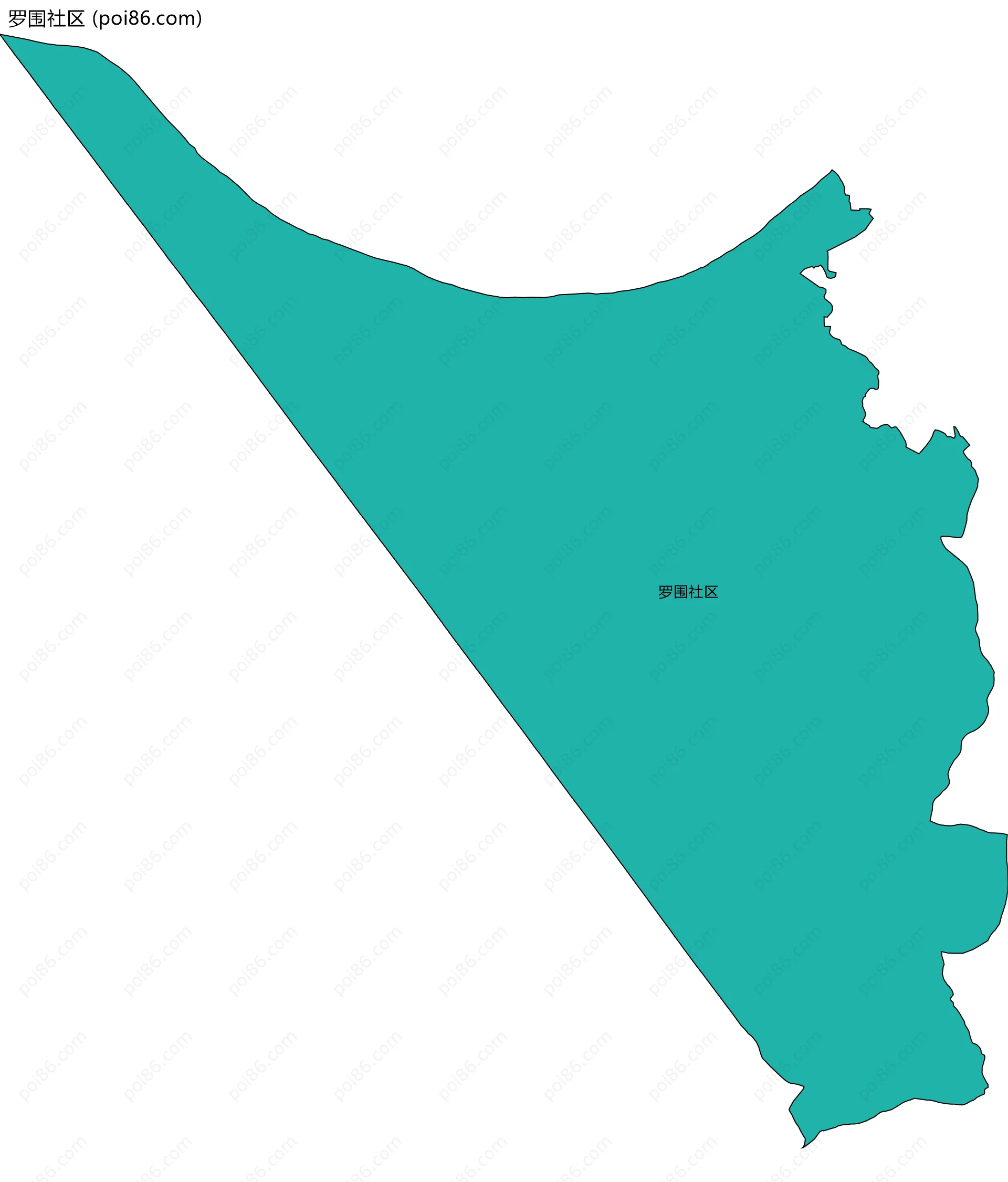 罗围社区边界地图