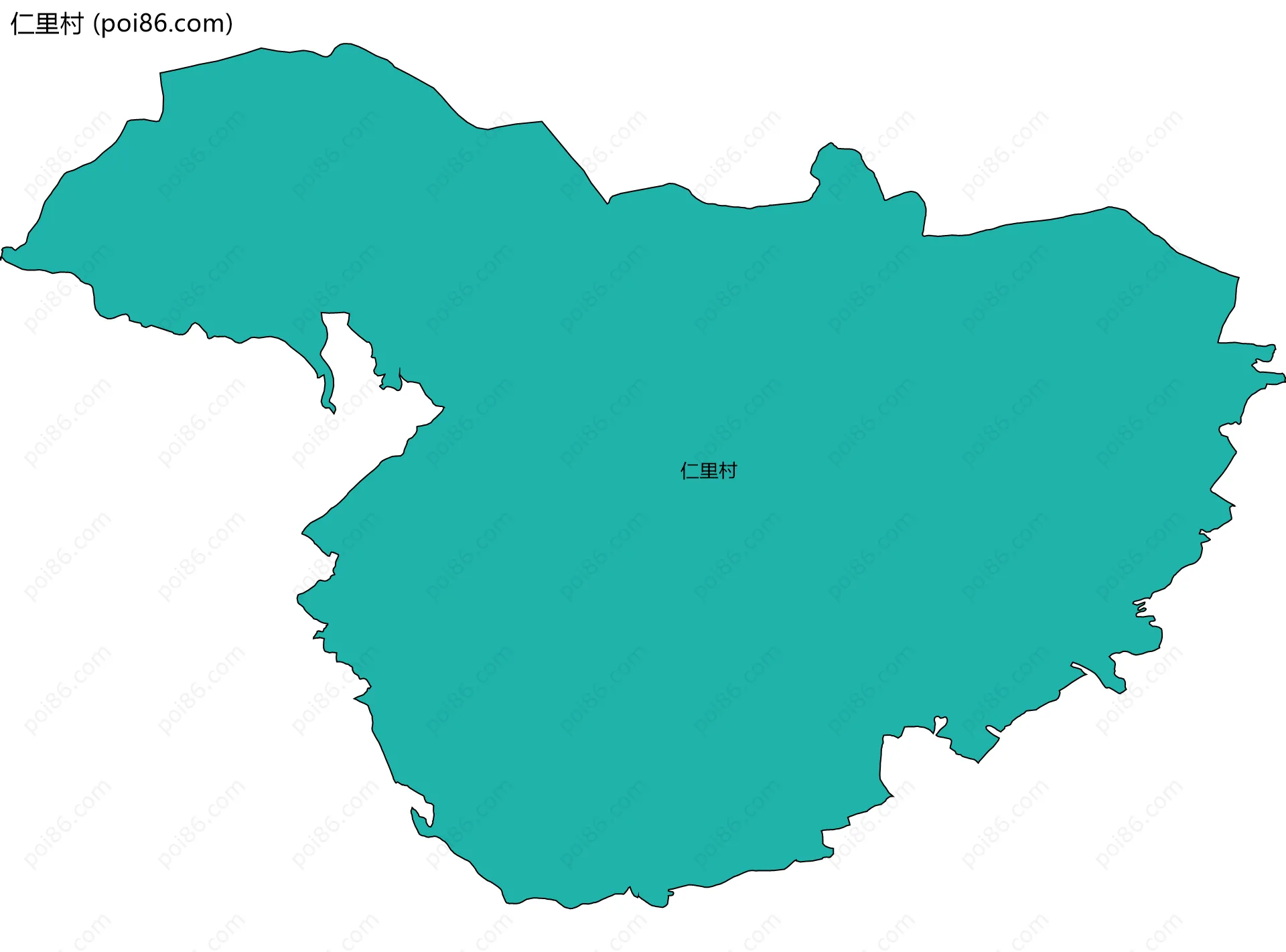 仁里村边界地图