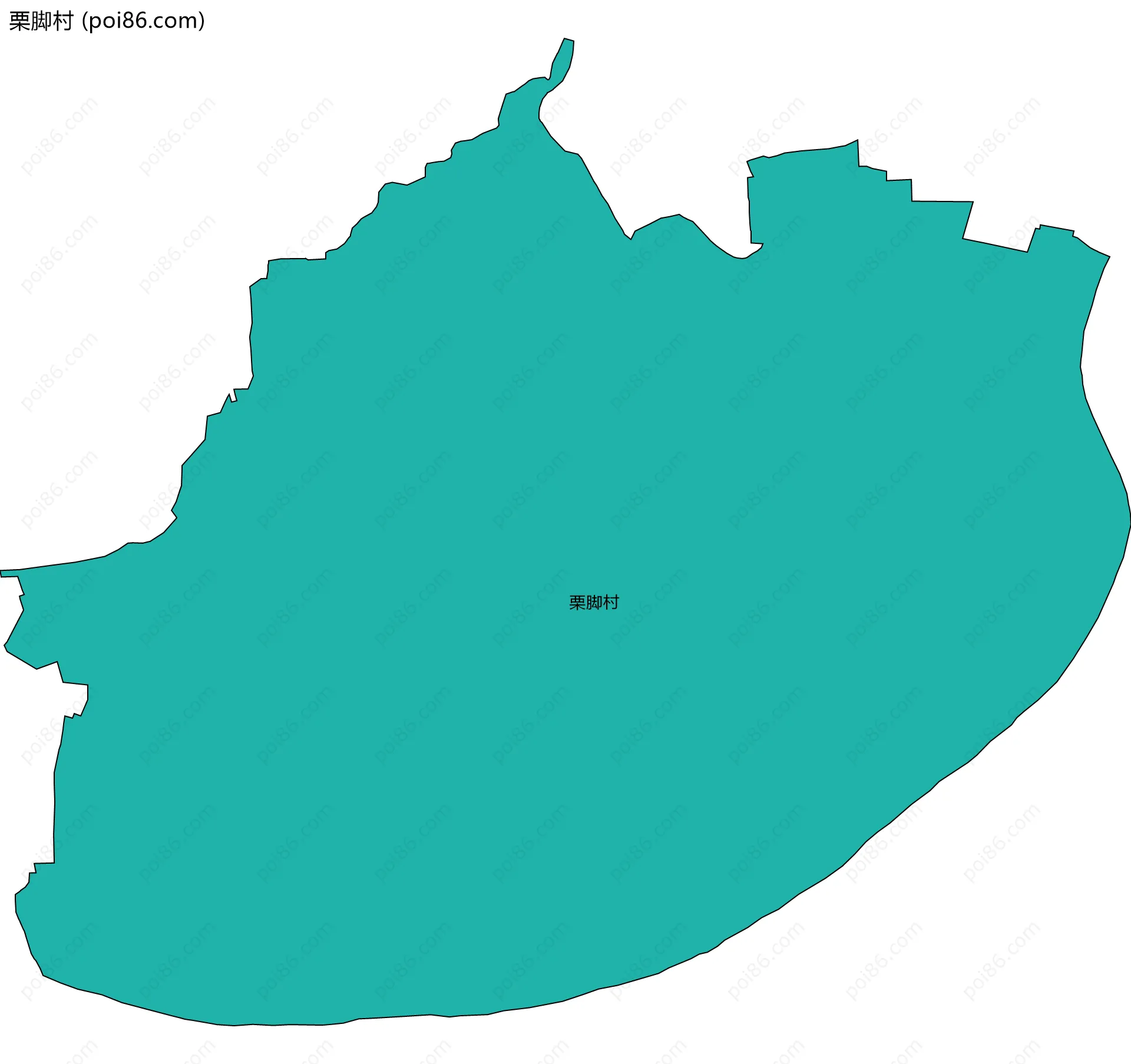 栗脚村边界地图