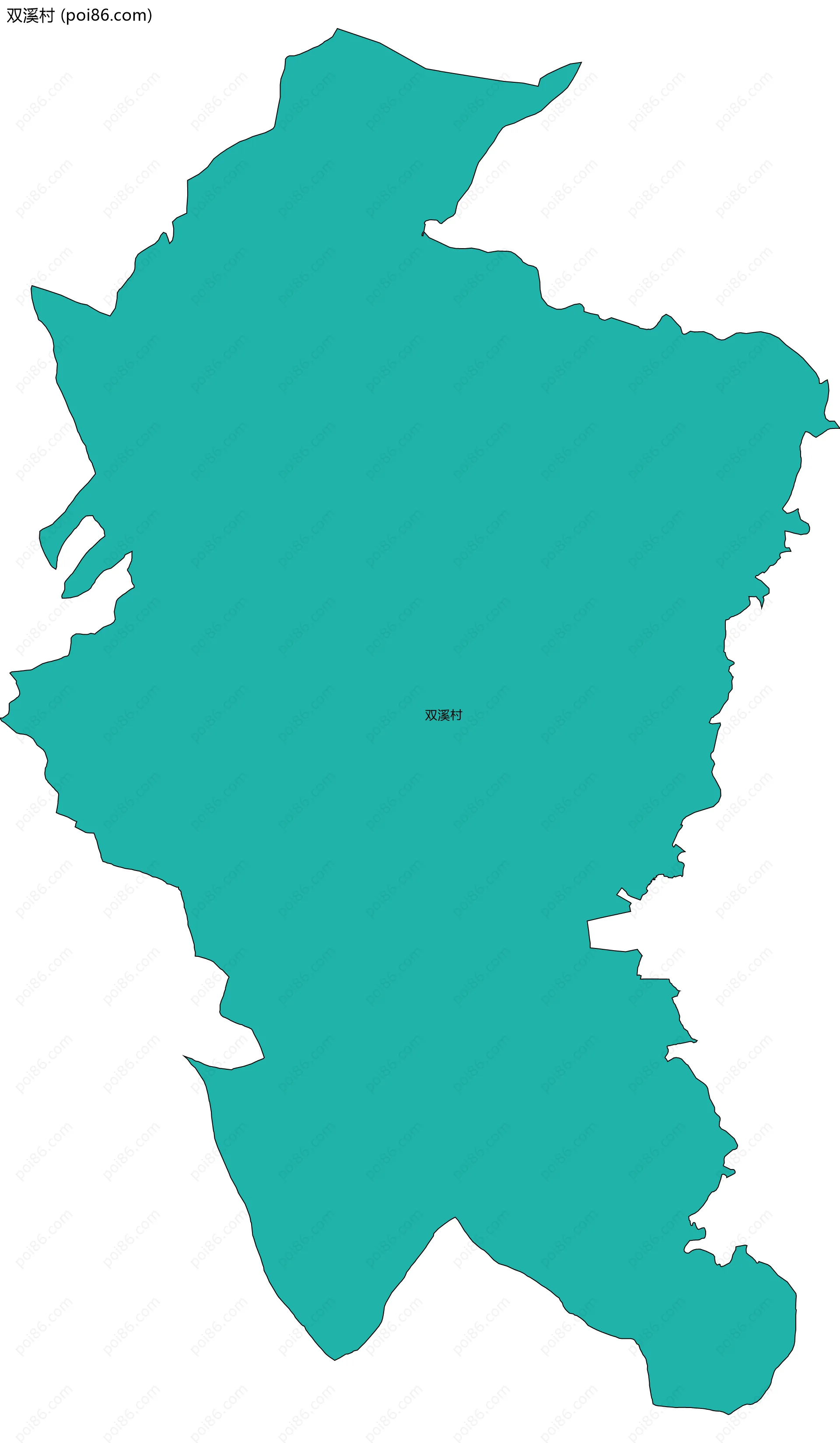 双溪村边界地图