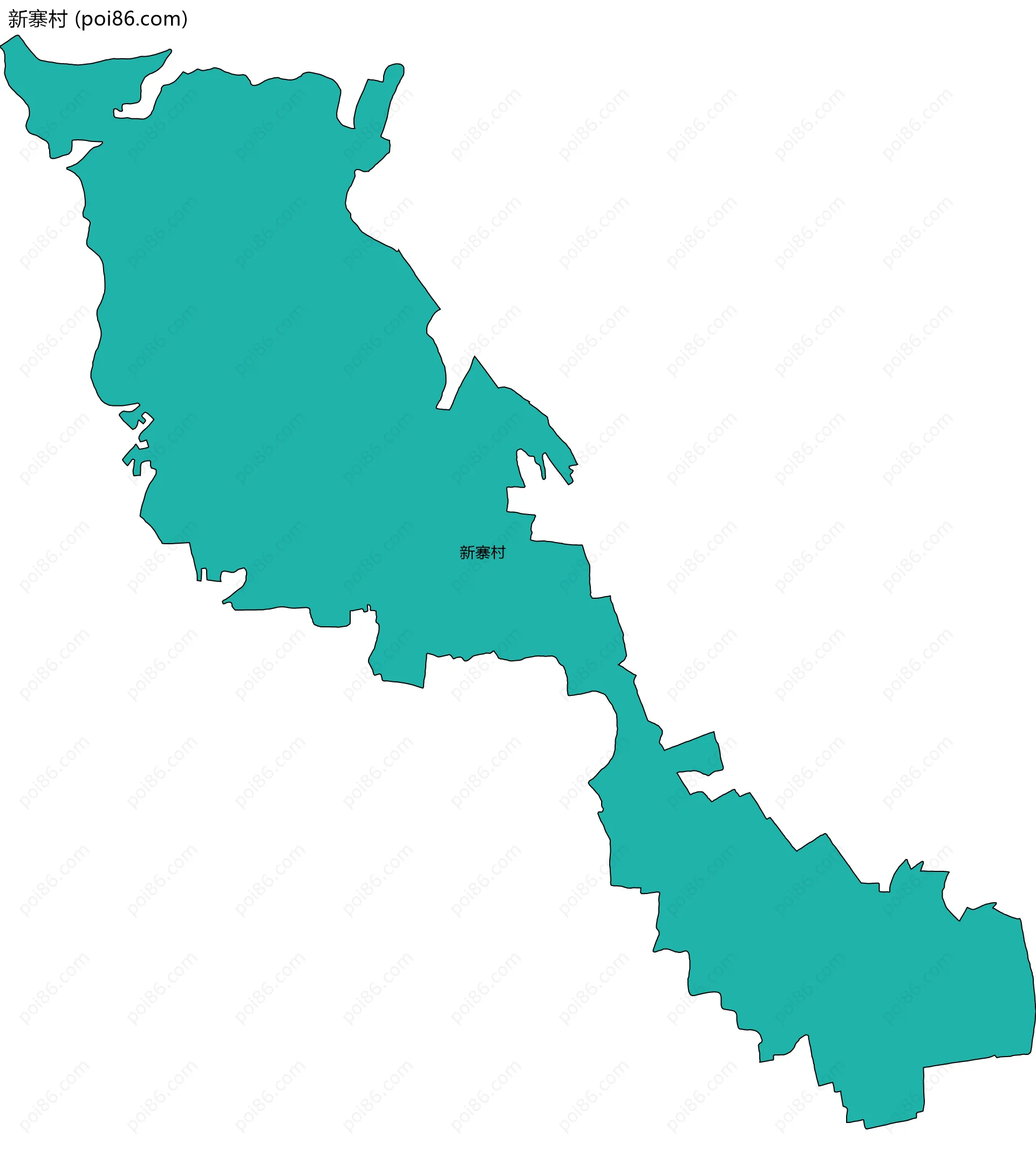 新寨村边界地图