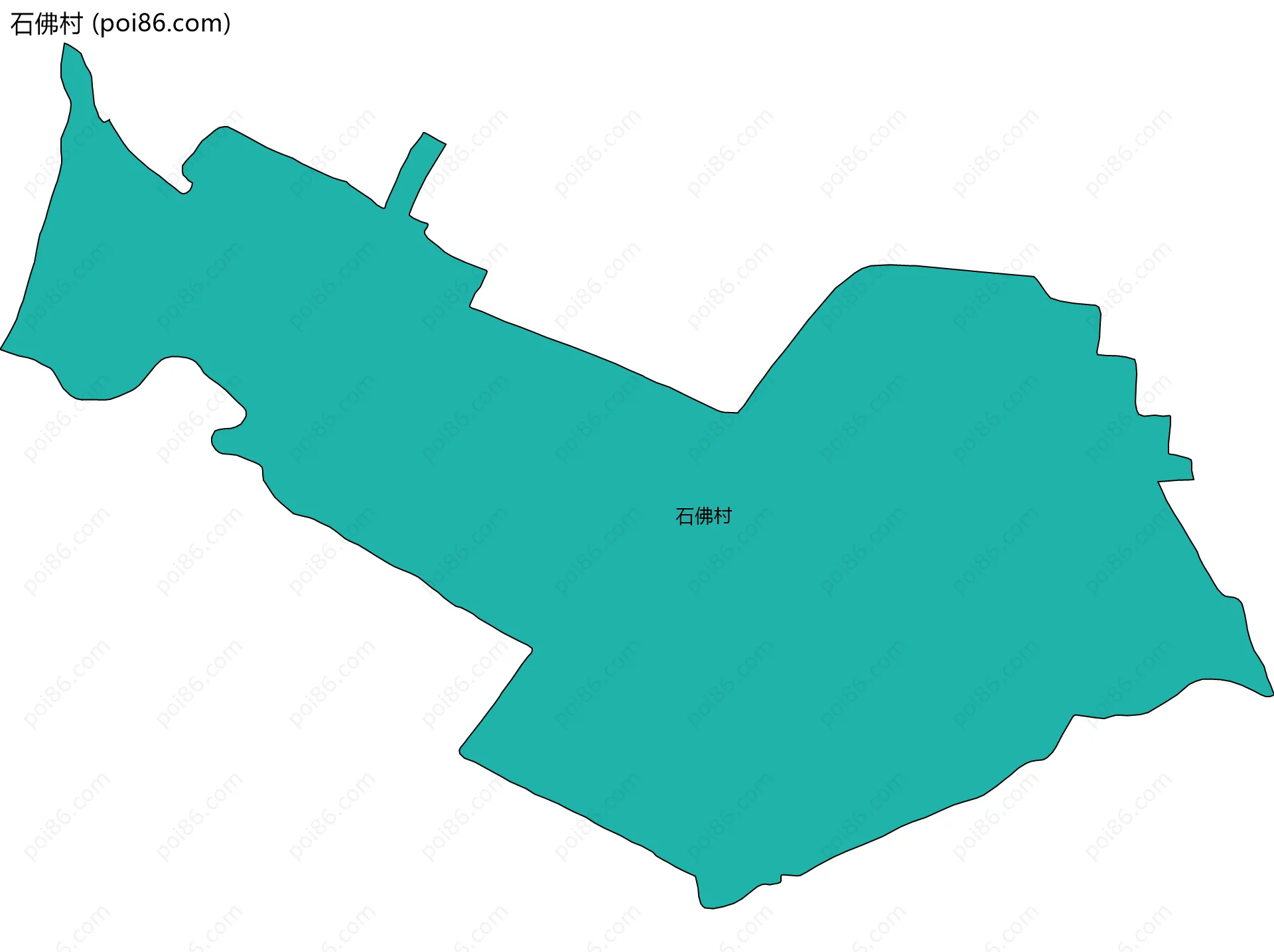 石佛村边界地图