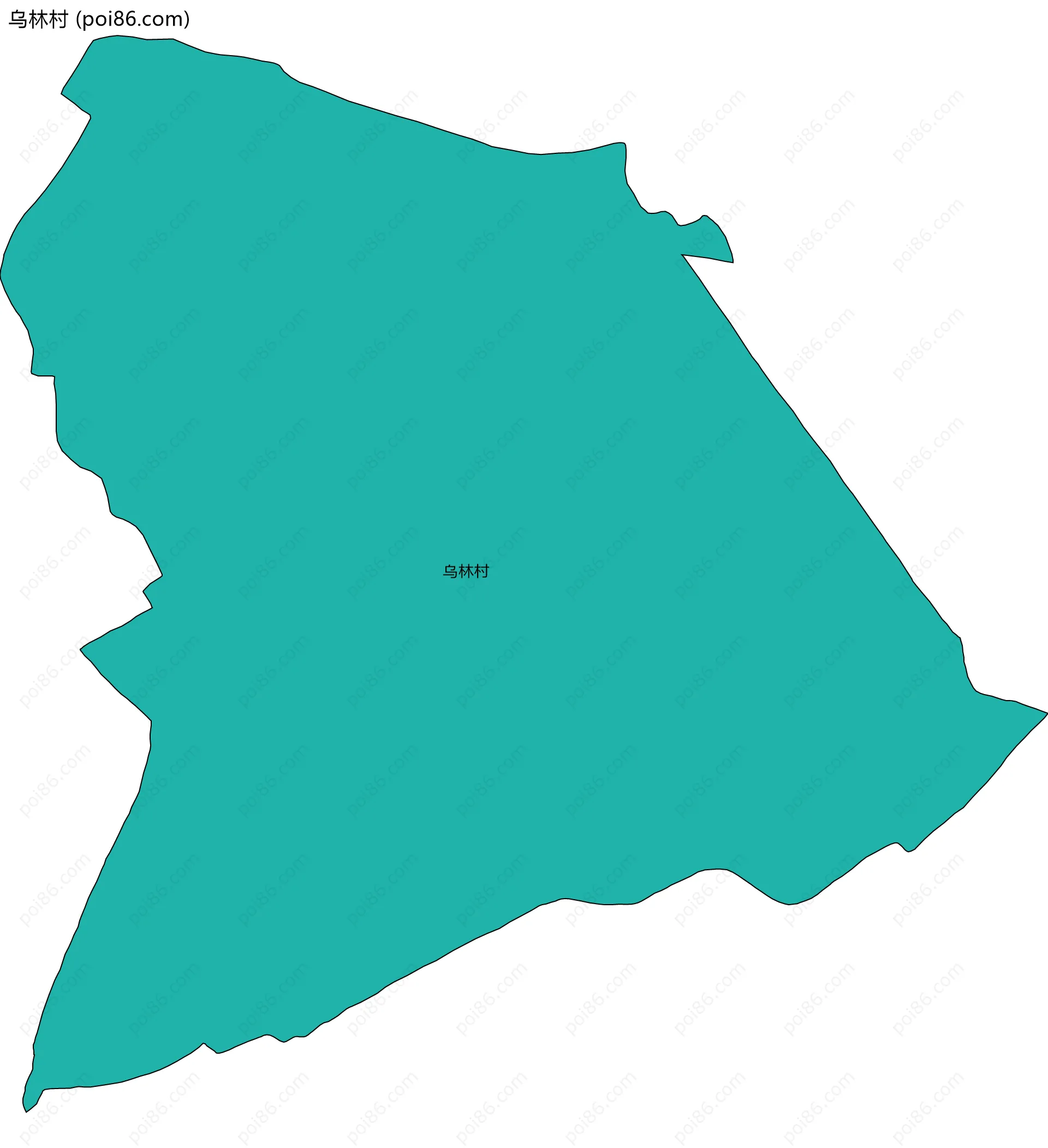 乌林村边界地图