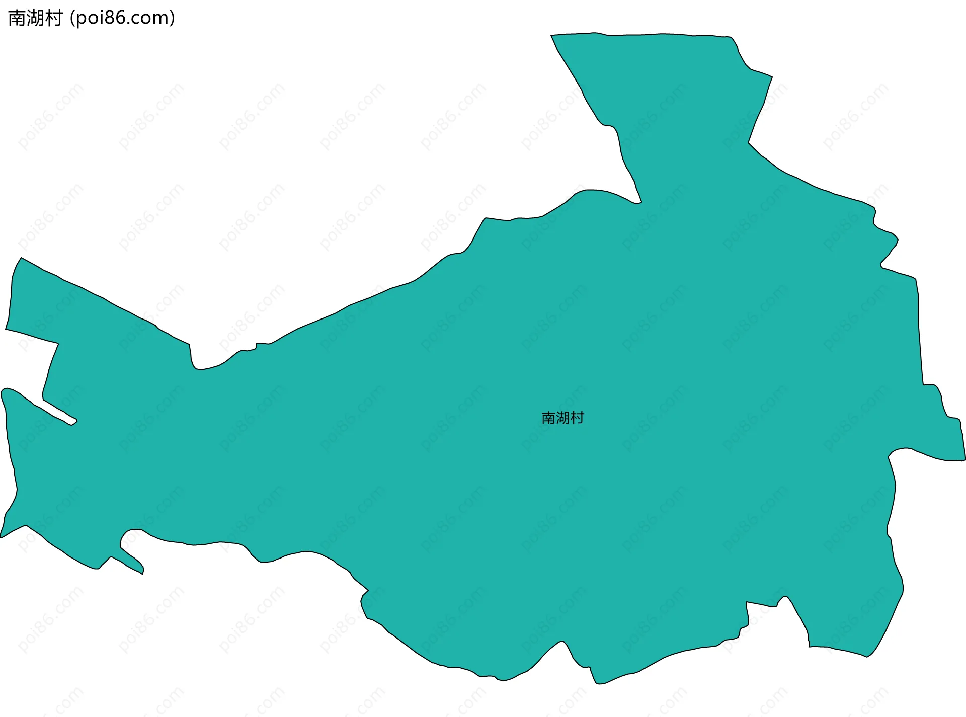 南湖村边界地图