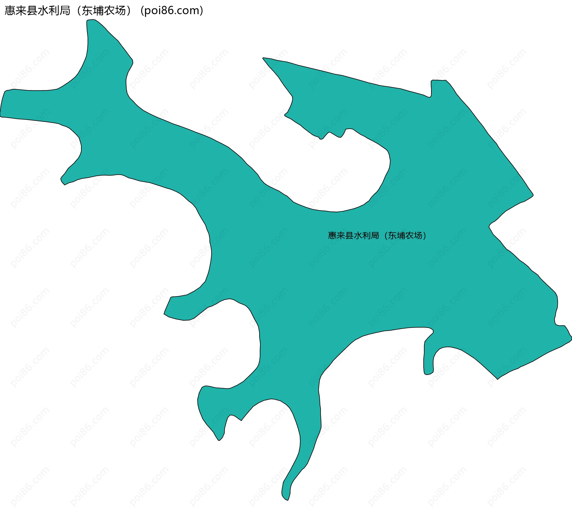 惠来县水利局（东埔农场）边界地图
