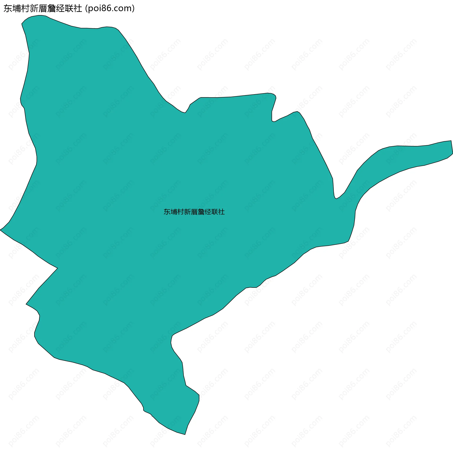 东埔村新厝詹经联社边界地图