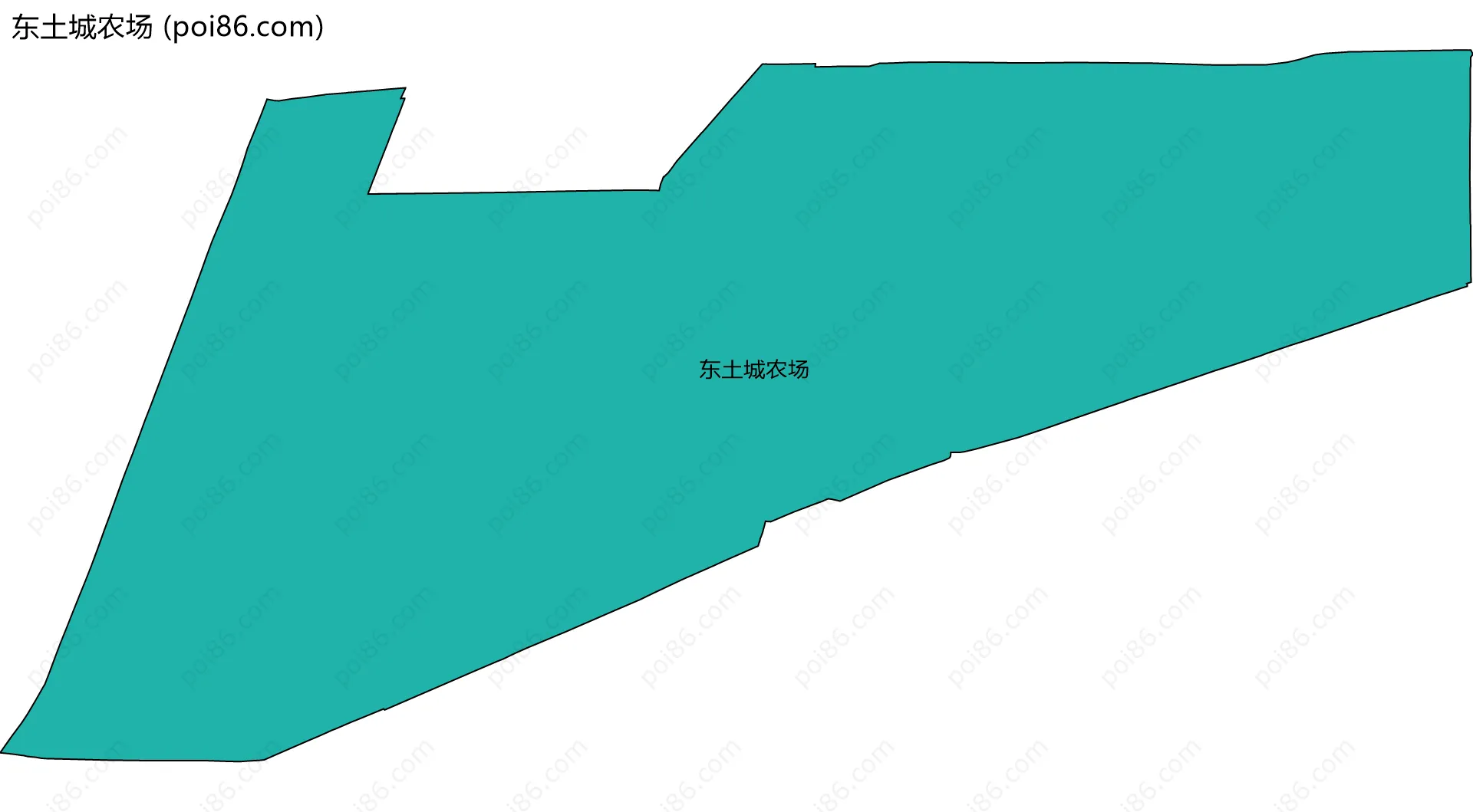 东土城农场边界地图