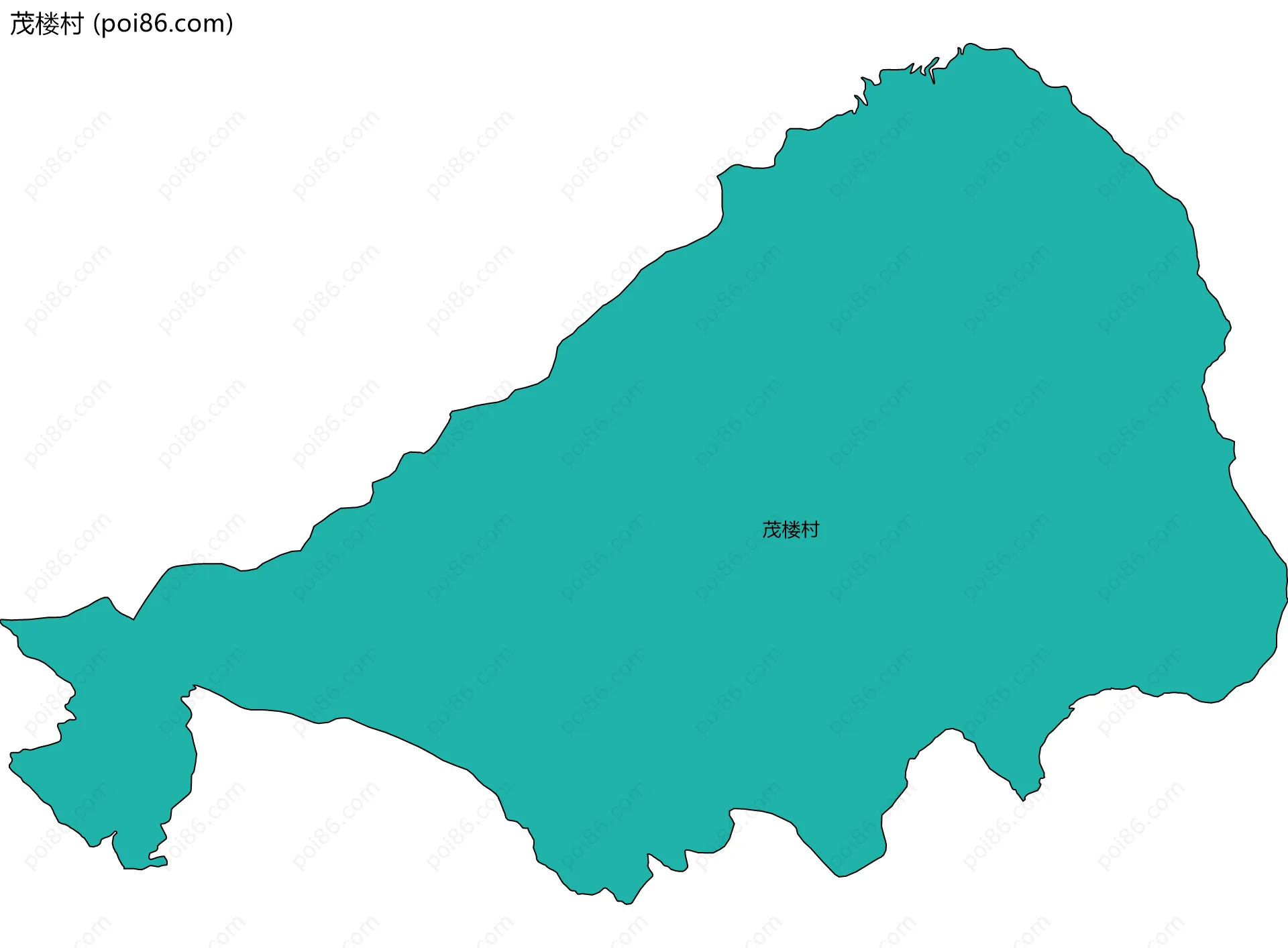 茂楼村边界地图