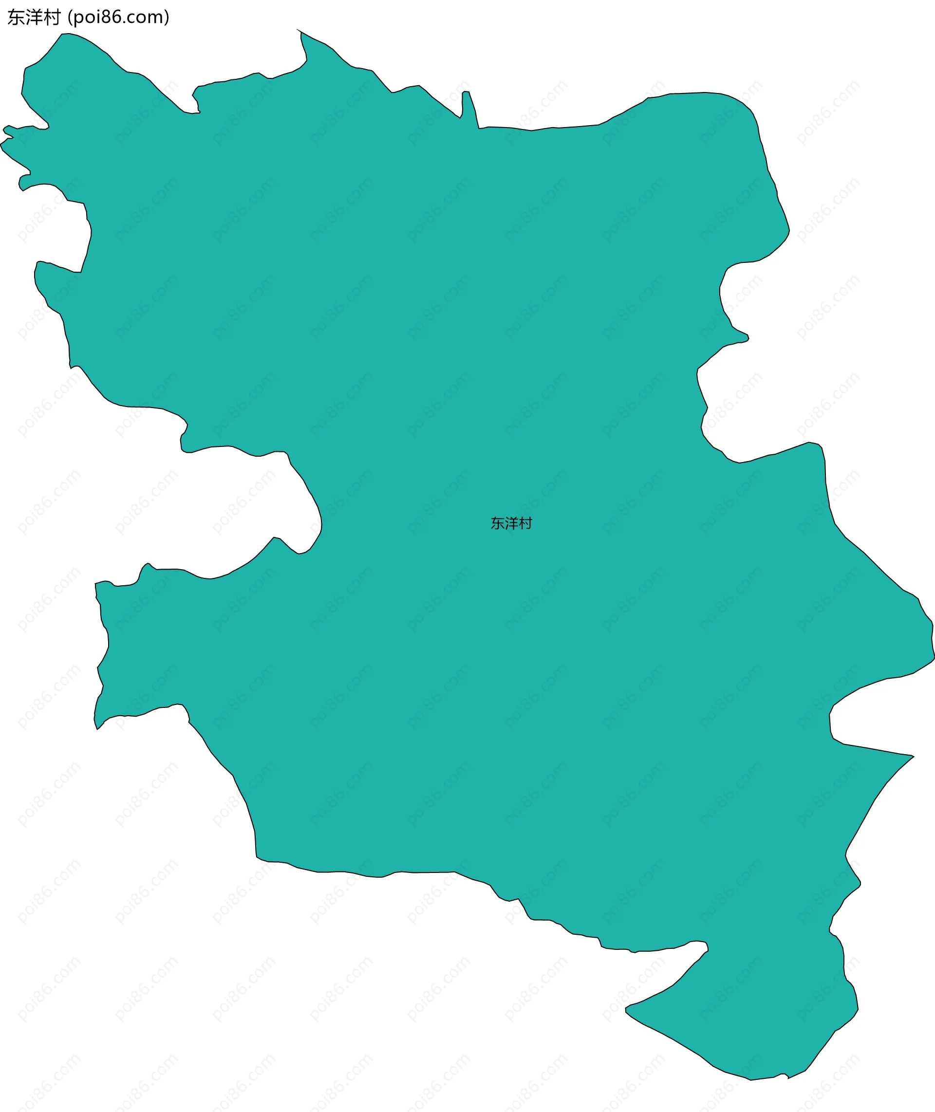 东洋村边界地图