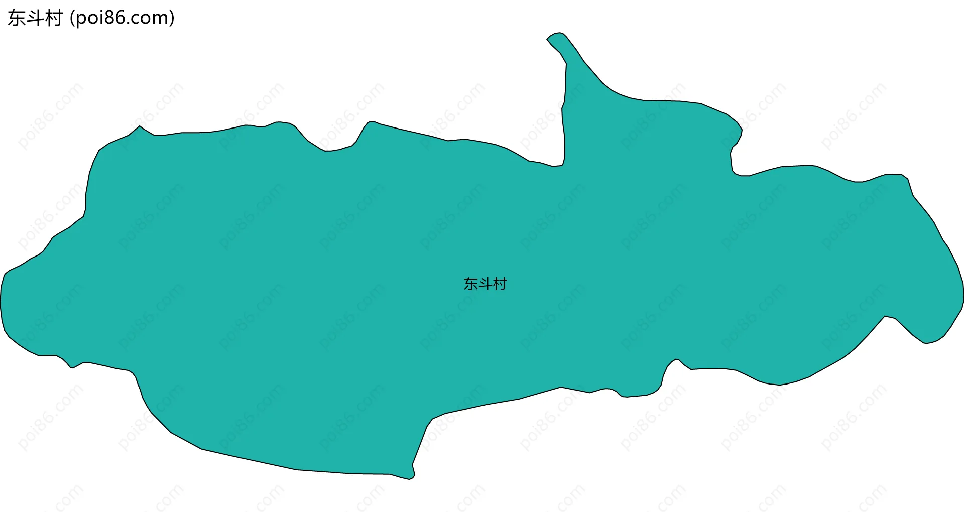 东斗村边界地图