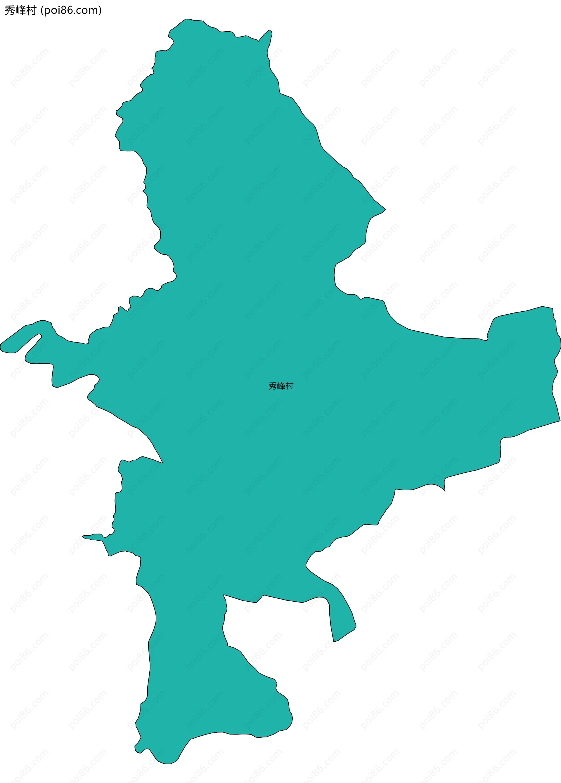 秀峰村边界地图