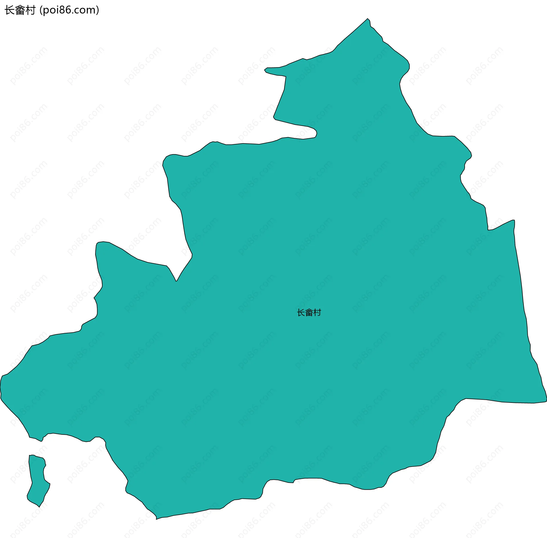 长畲村边界地图