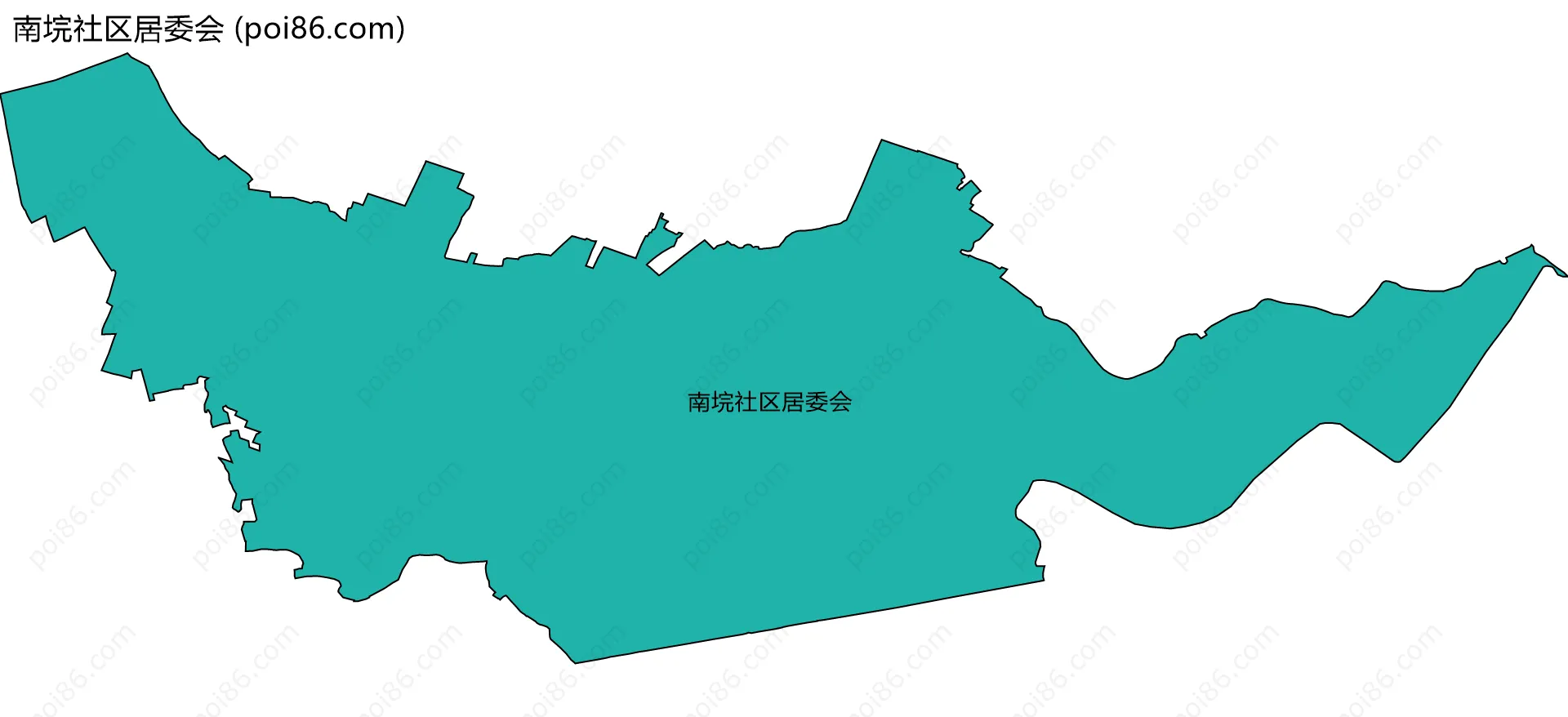 南垸社区居委会边界地图