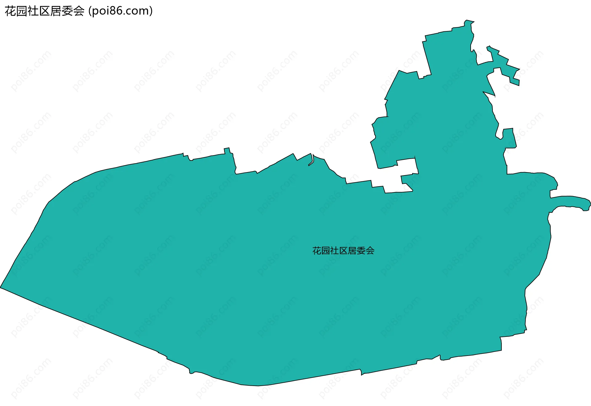 花园社区居委会边界地图