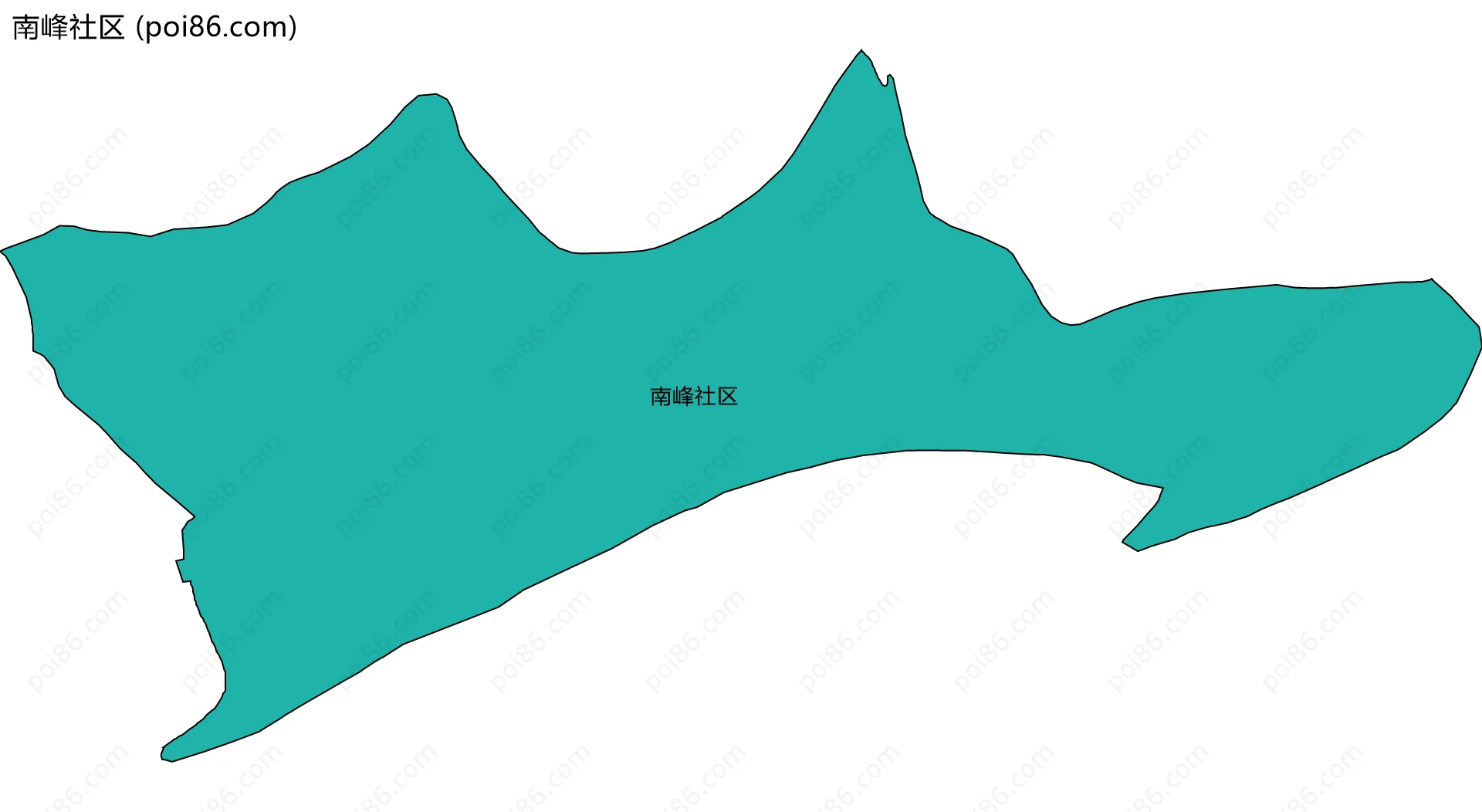 南峰社区边界地图