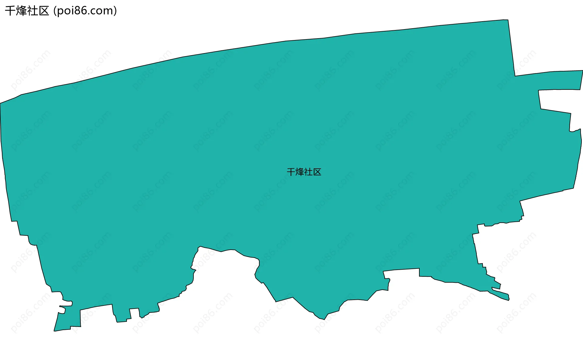 千烽社区边界地图