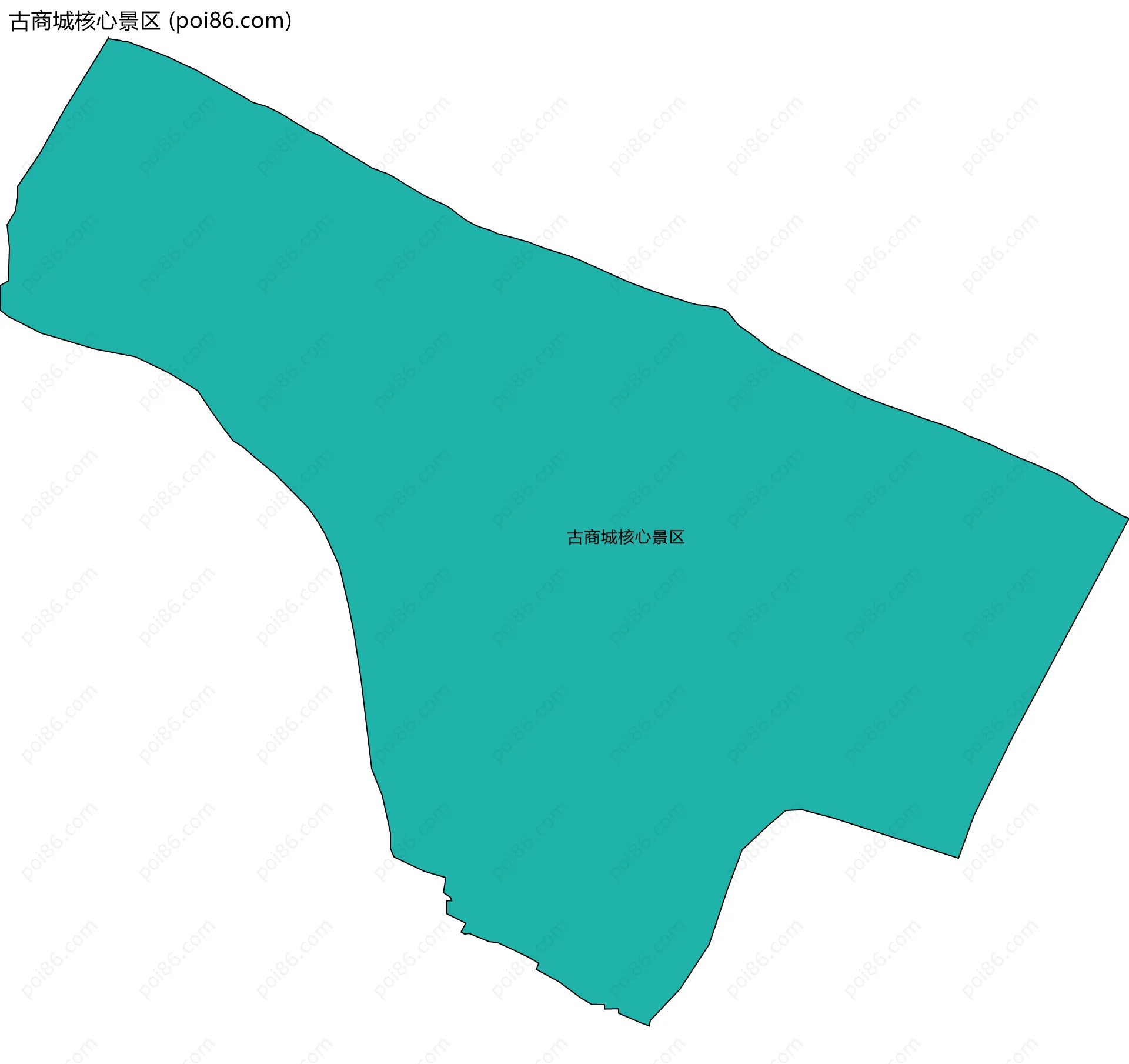 古商城核心景区边界地图