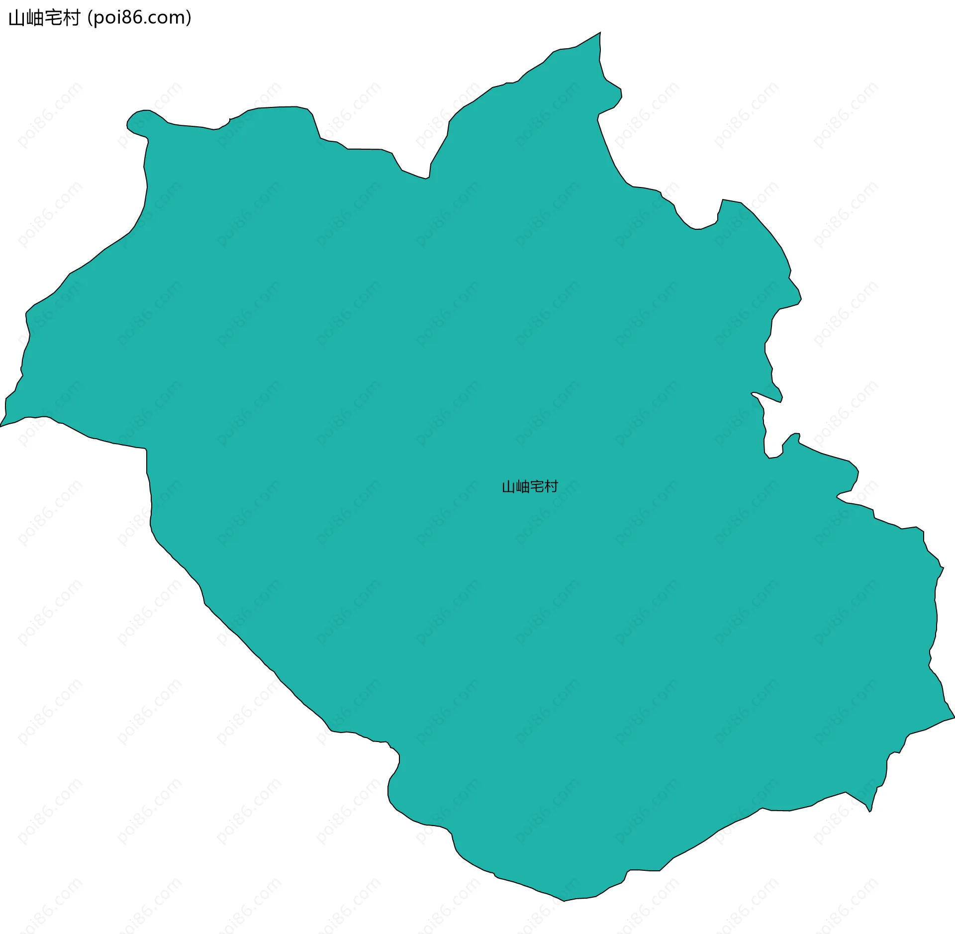 山岫宅村边界地图