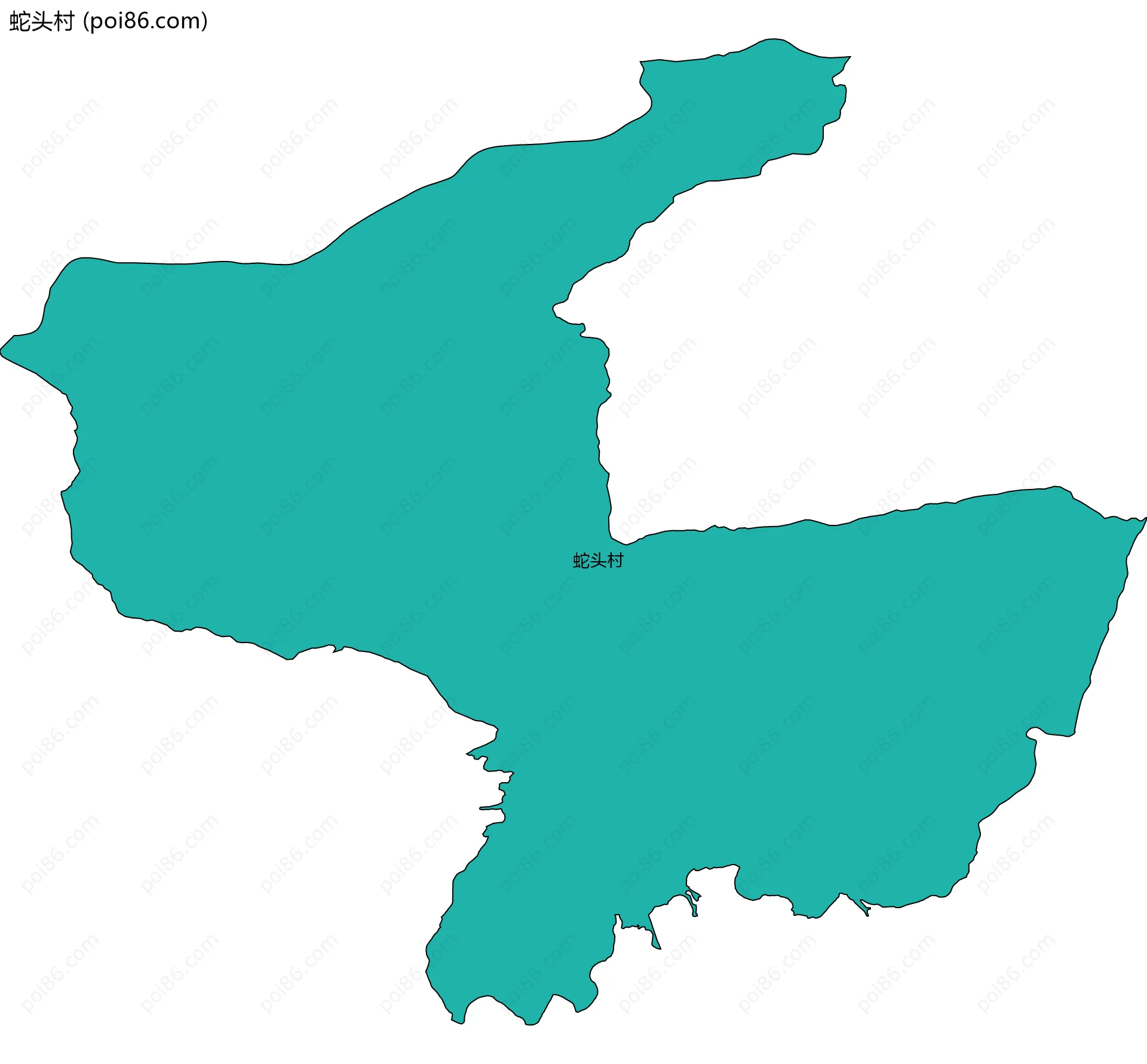 蛇头村边界地图