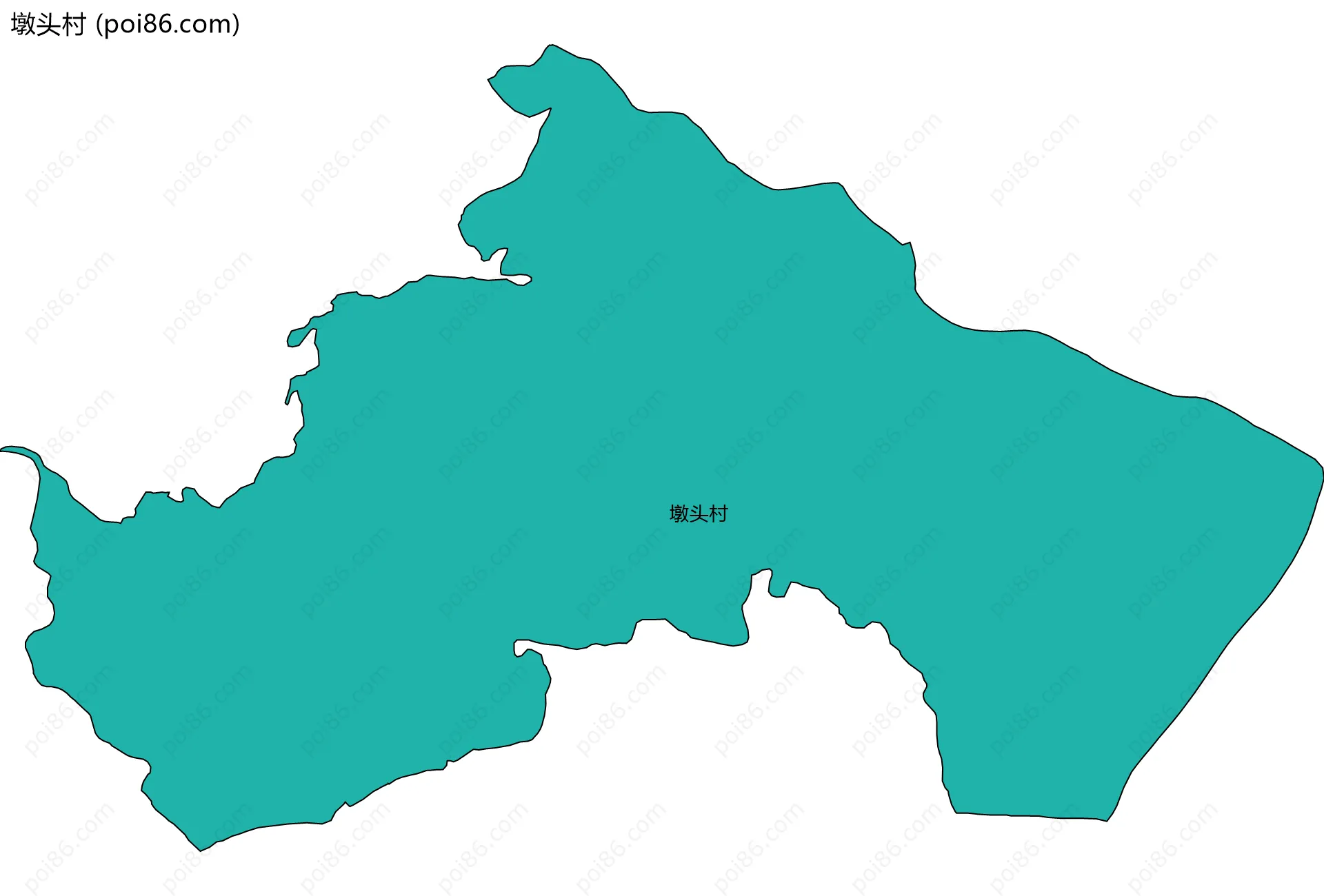 墩头村边界地图