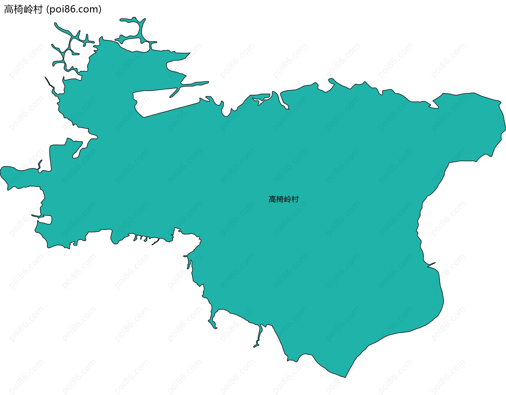 高椅岭村边界地图