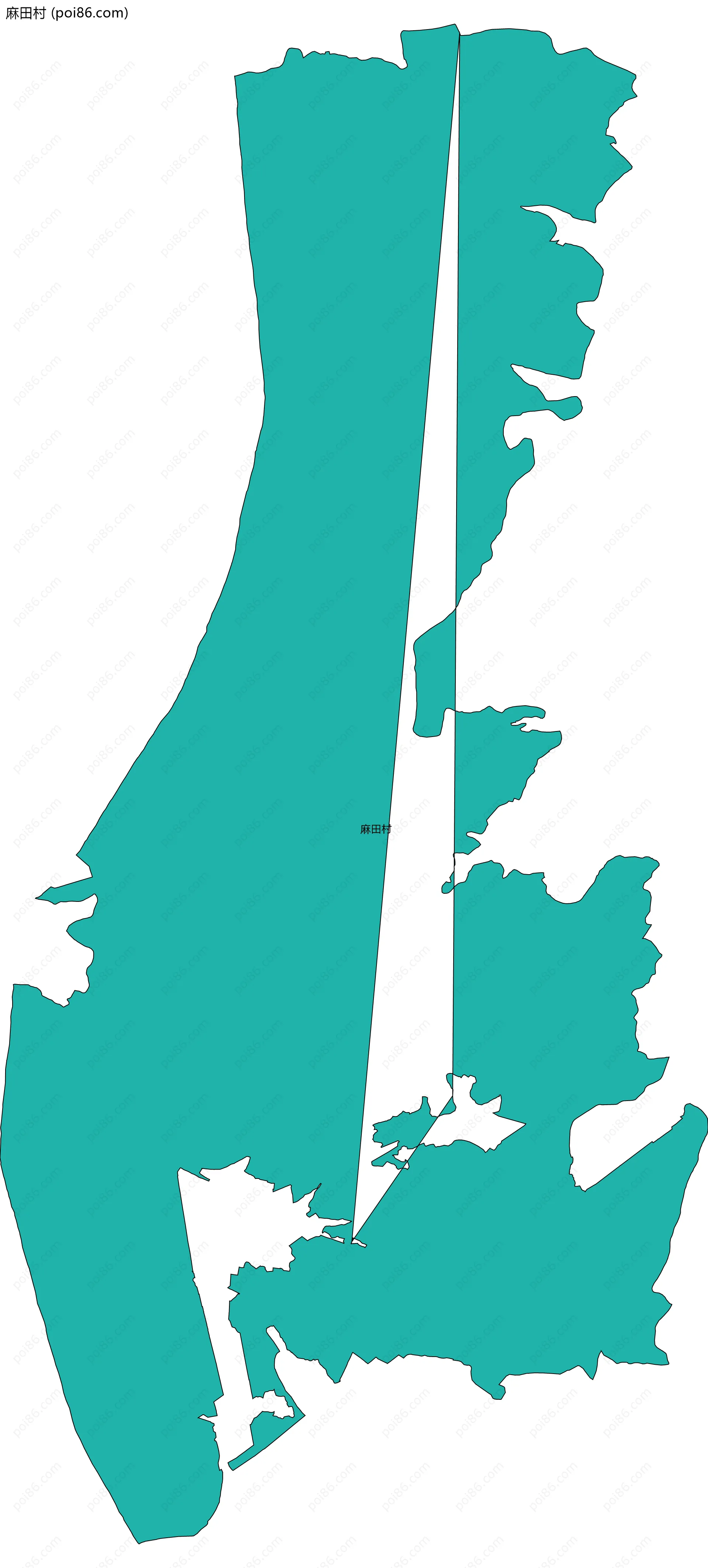 麻田村边界地图