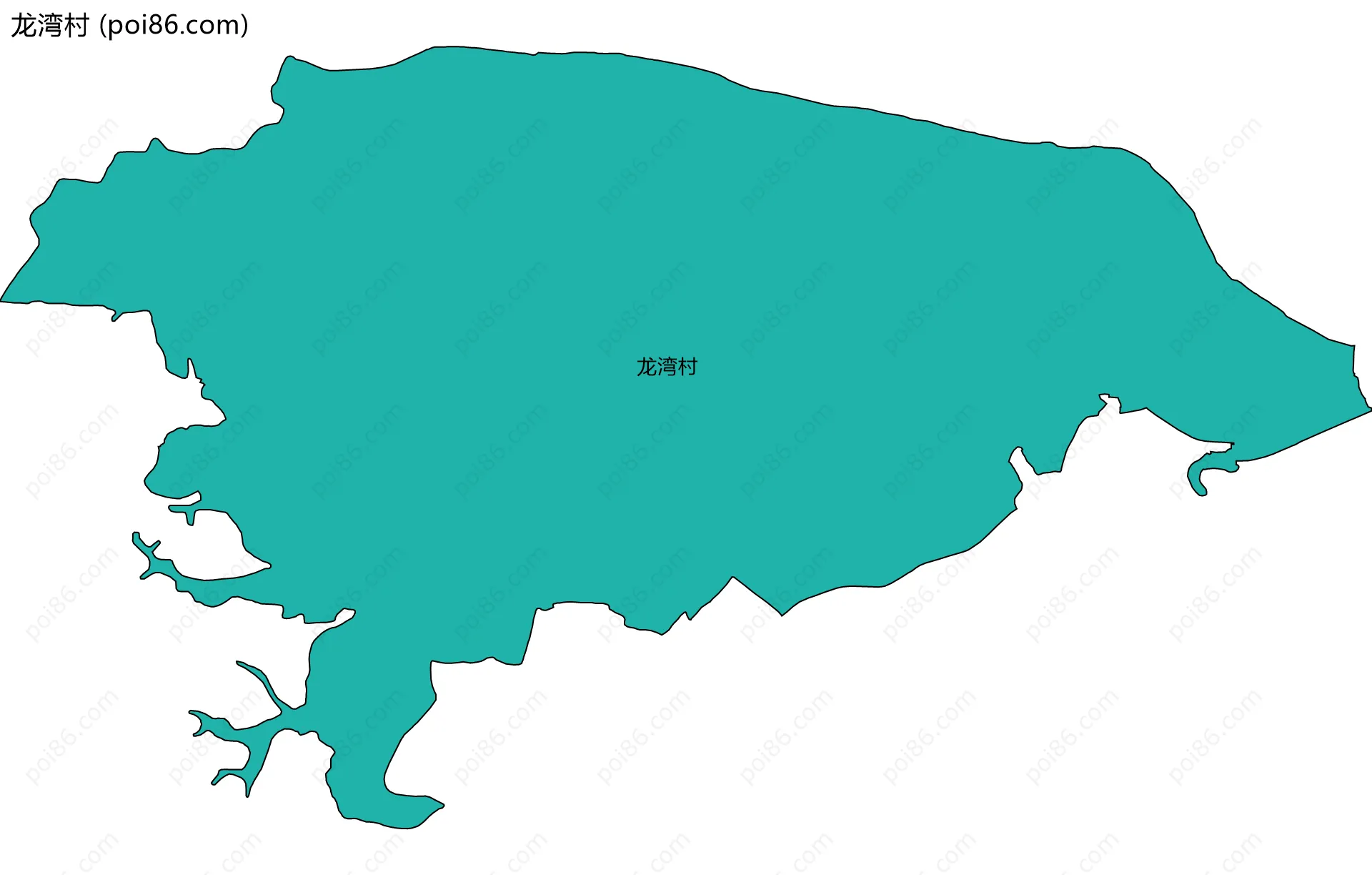 龙湾村边界地图