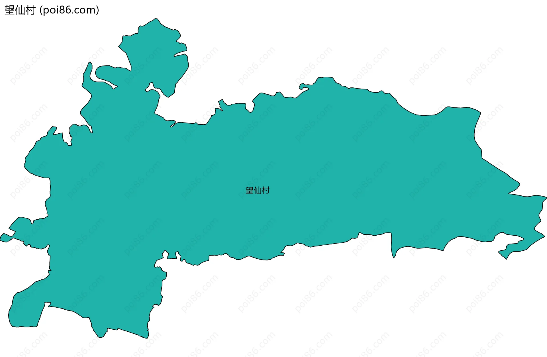 望仙村边界地图