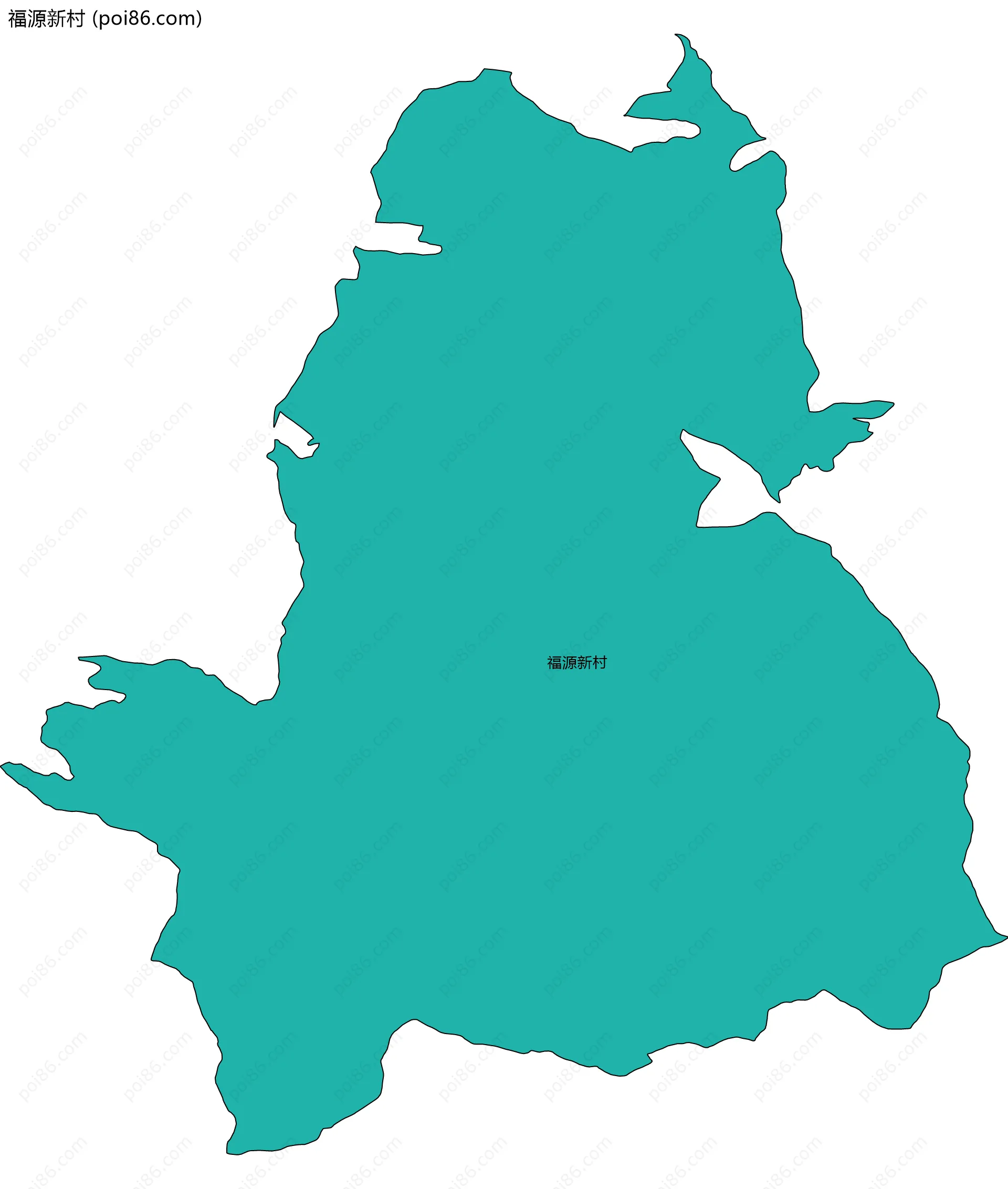 福源新村边界地图