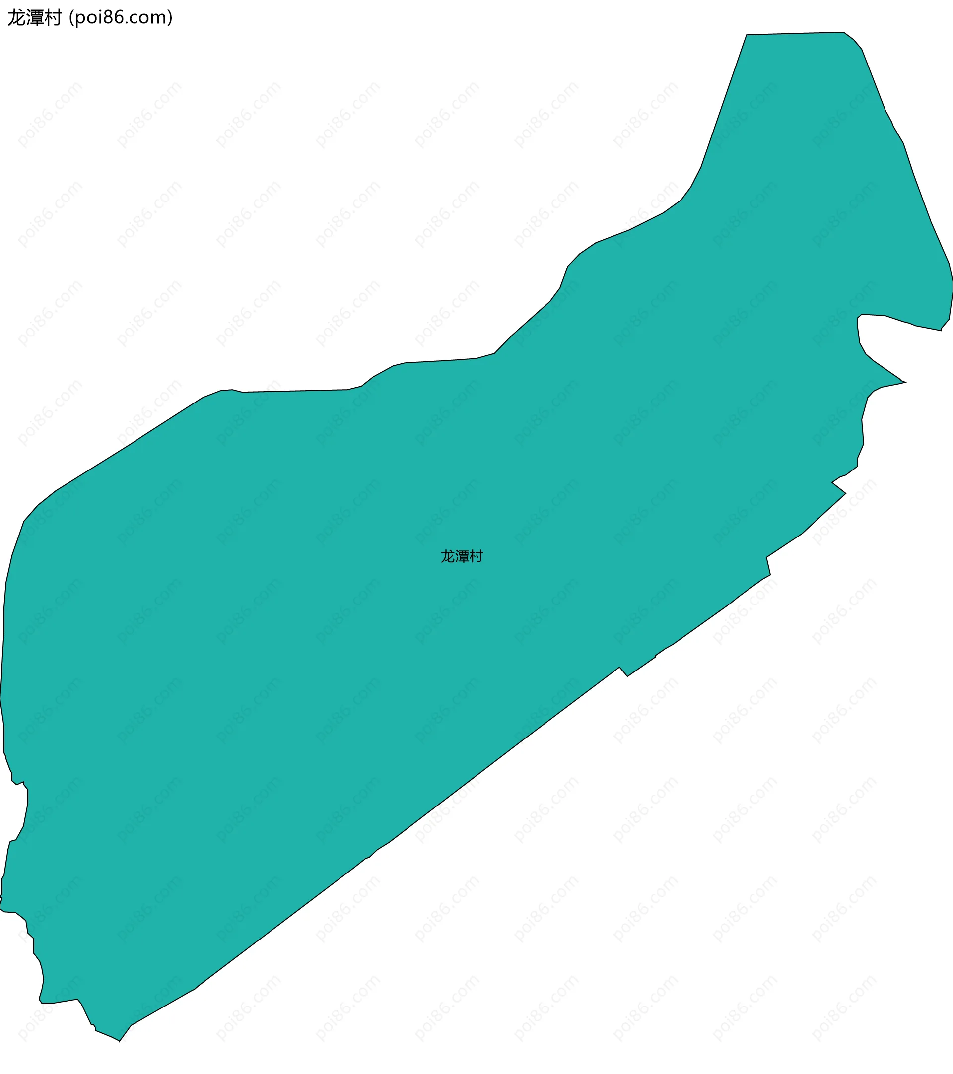 龙潭村边界地图