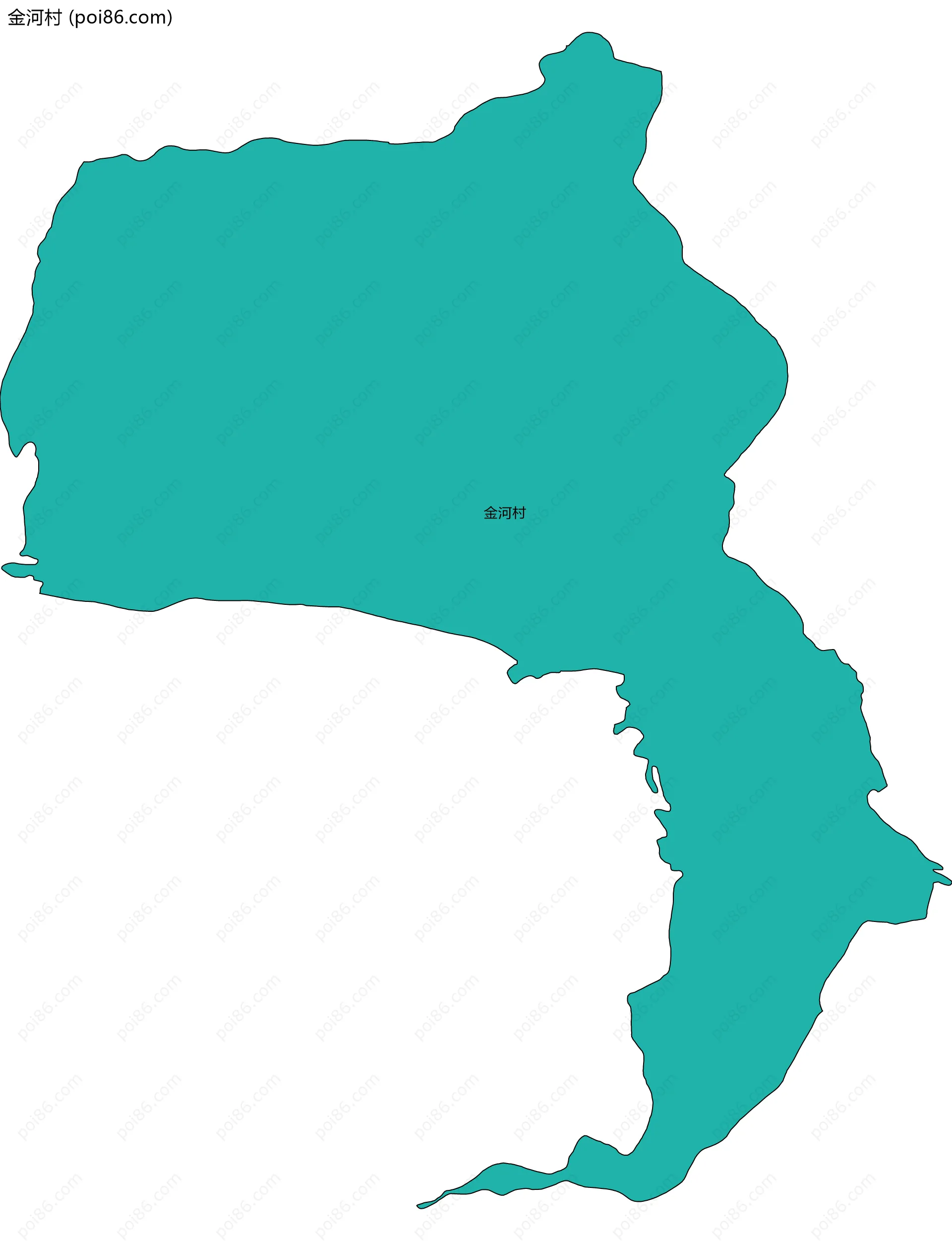 金河村边界地图