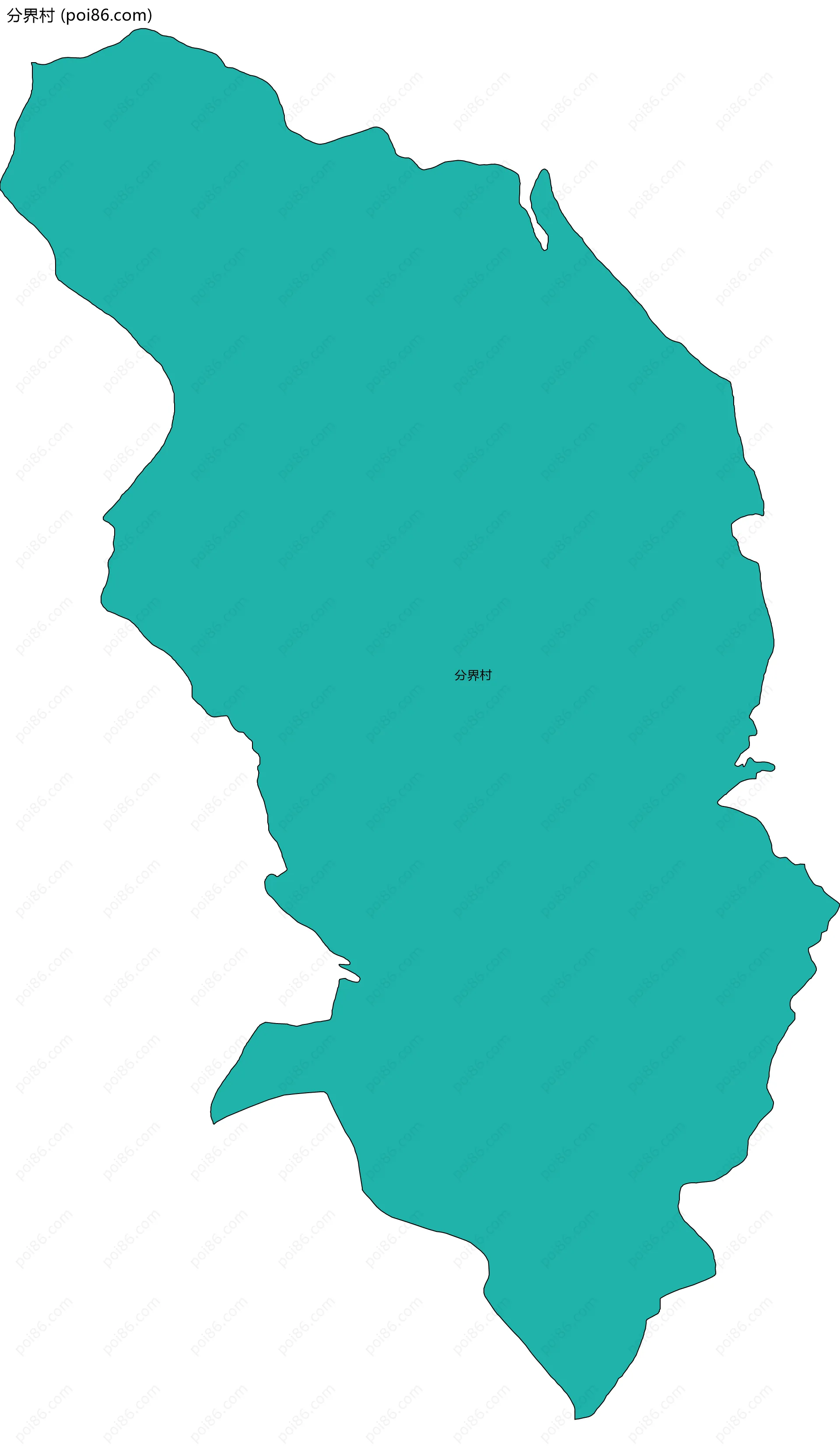 分界村边界地图