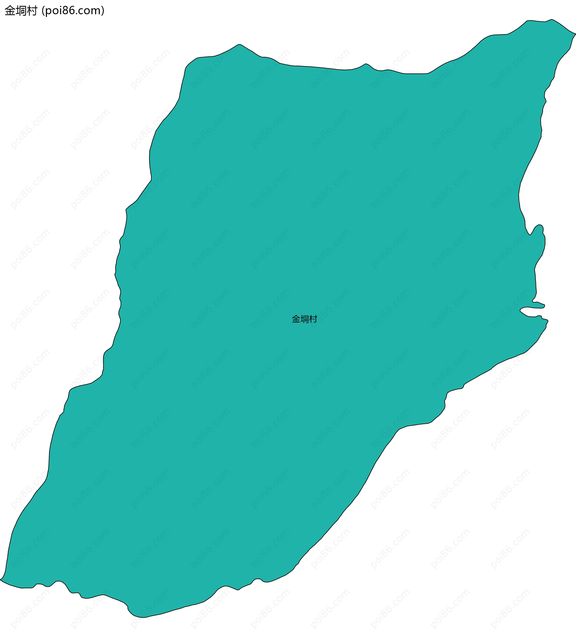 金垌村边界地图