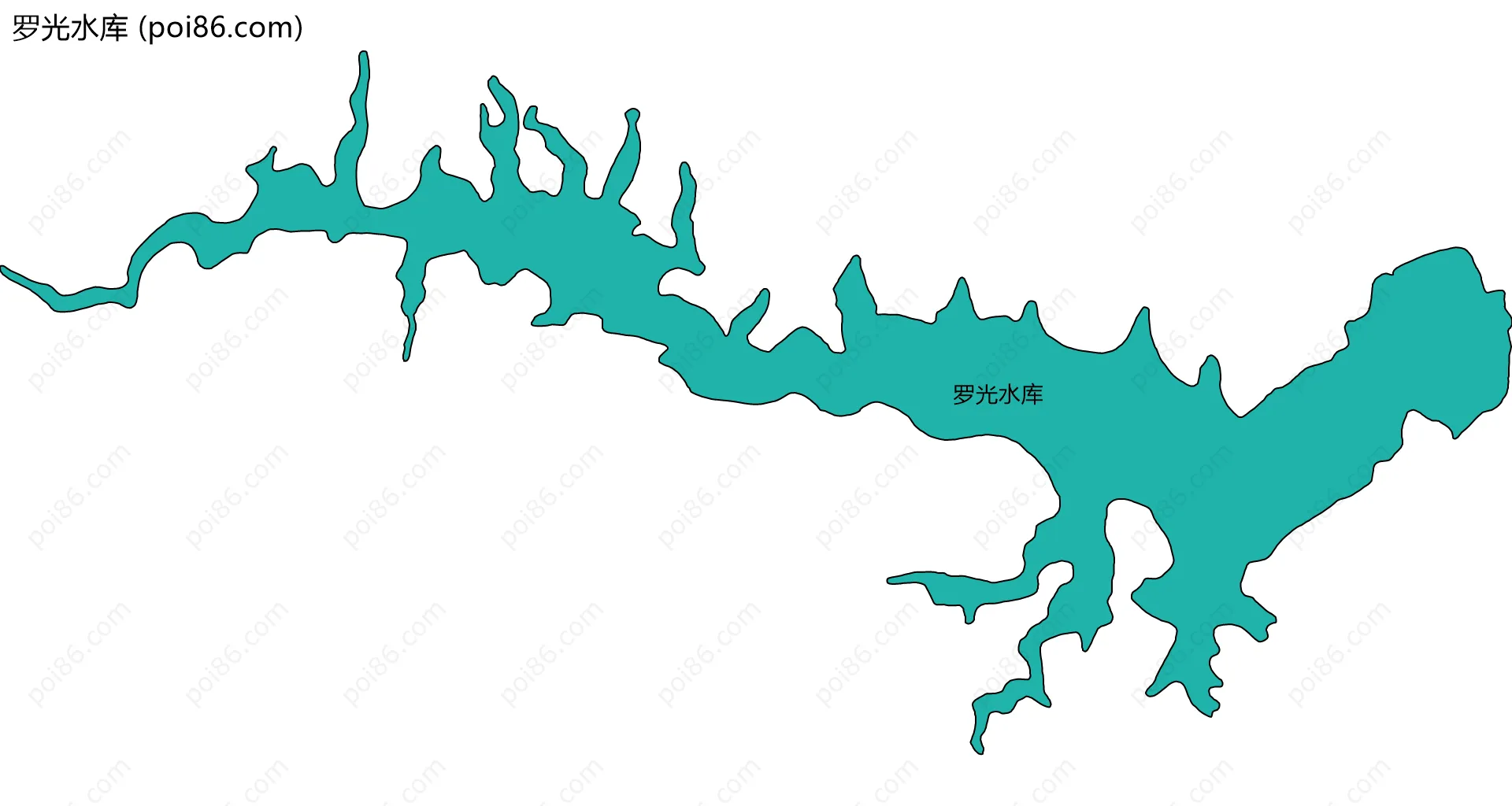 罗光水库边界地图