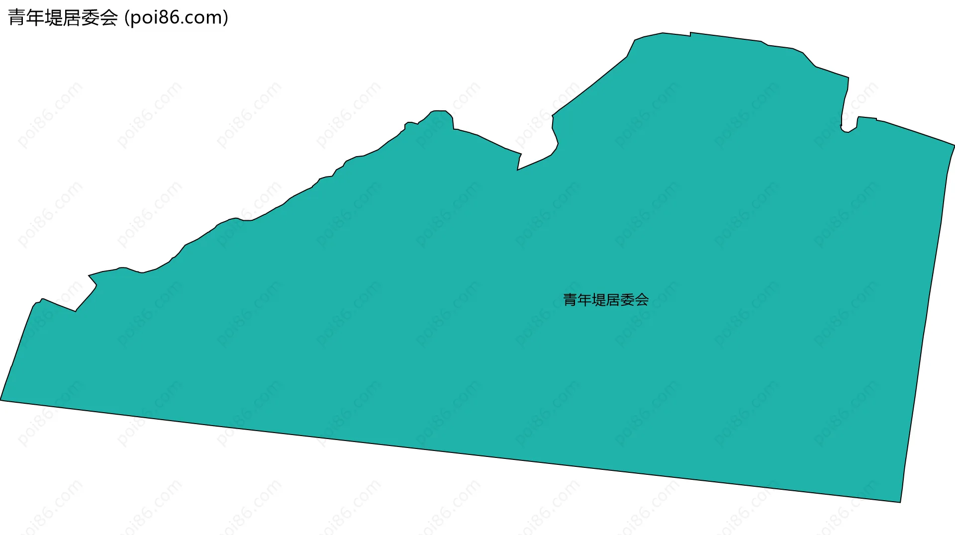 青年堤居委会边界地图