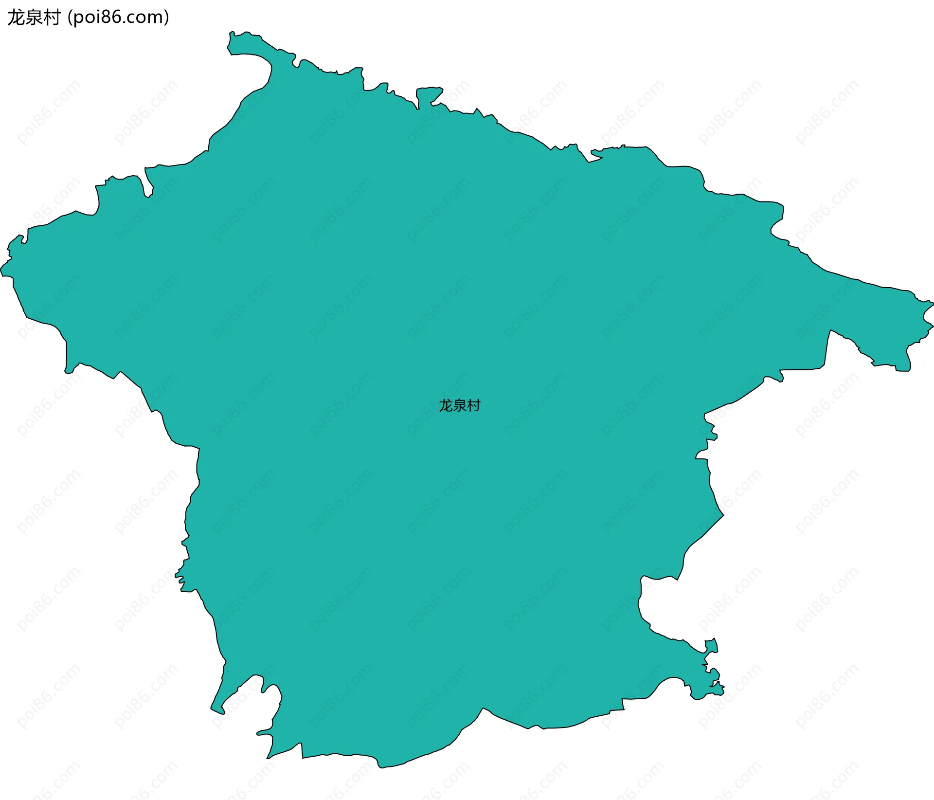 龙泉村边界地图