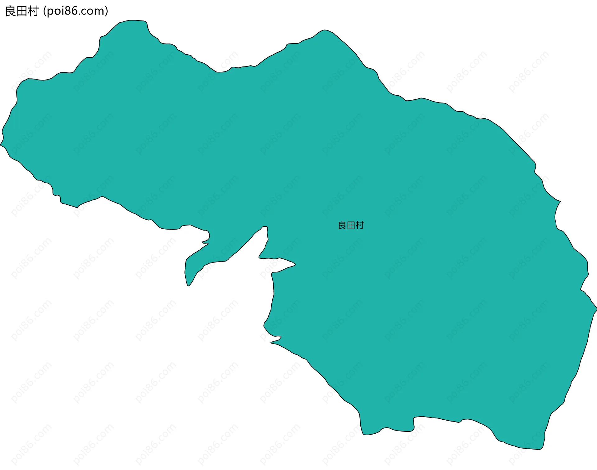 良田村边界地图