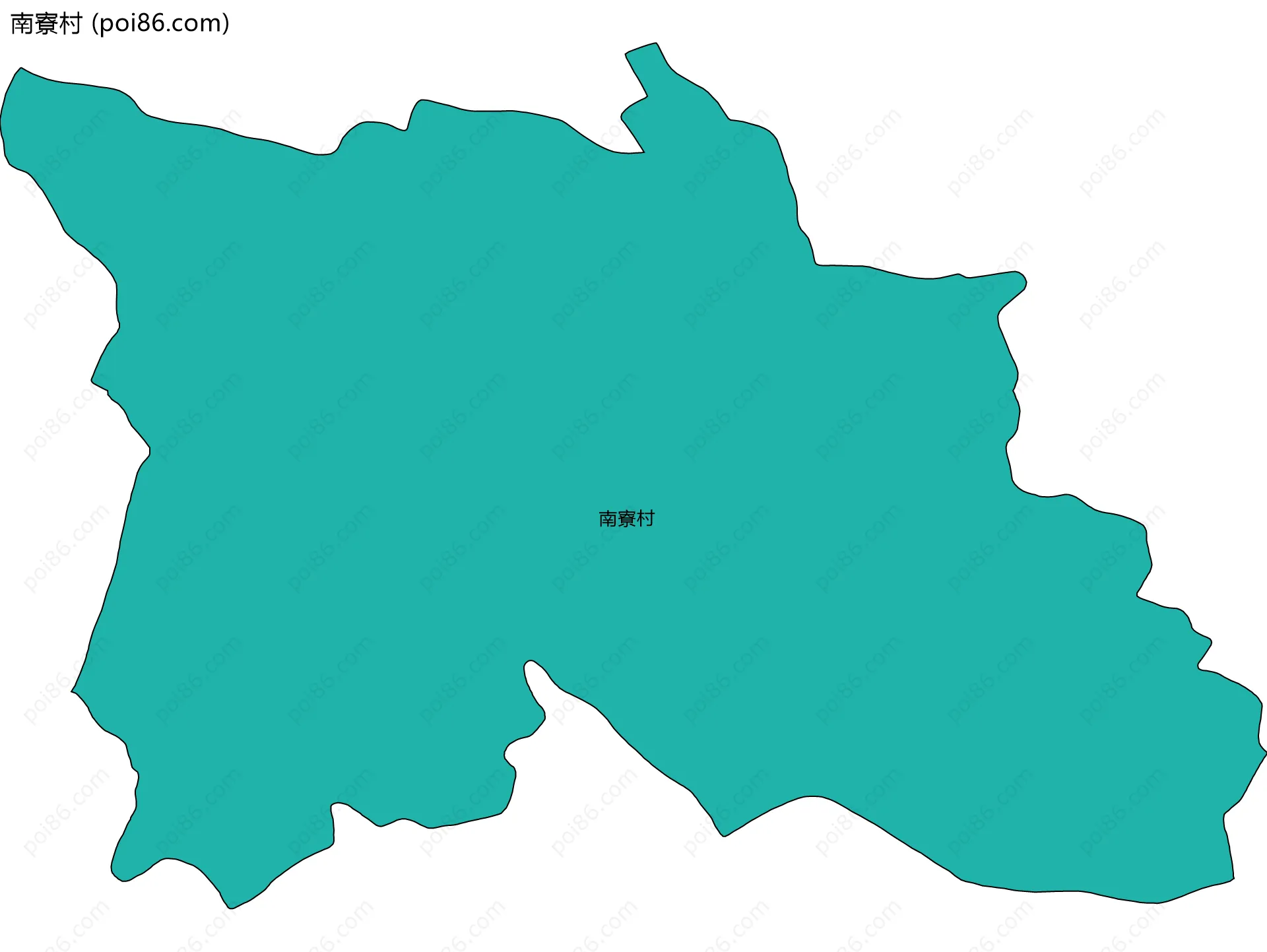 南寮村边界地图