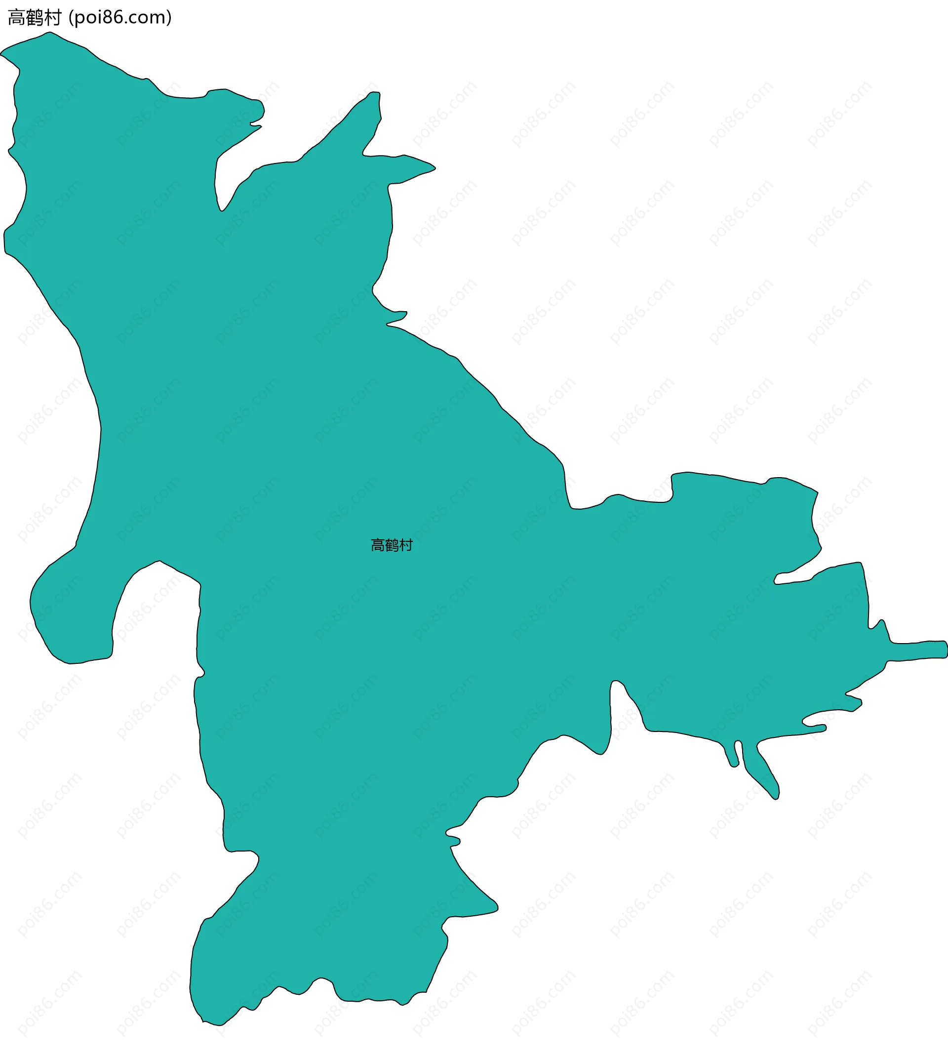 高鹤村边界地图