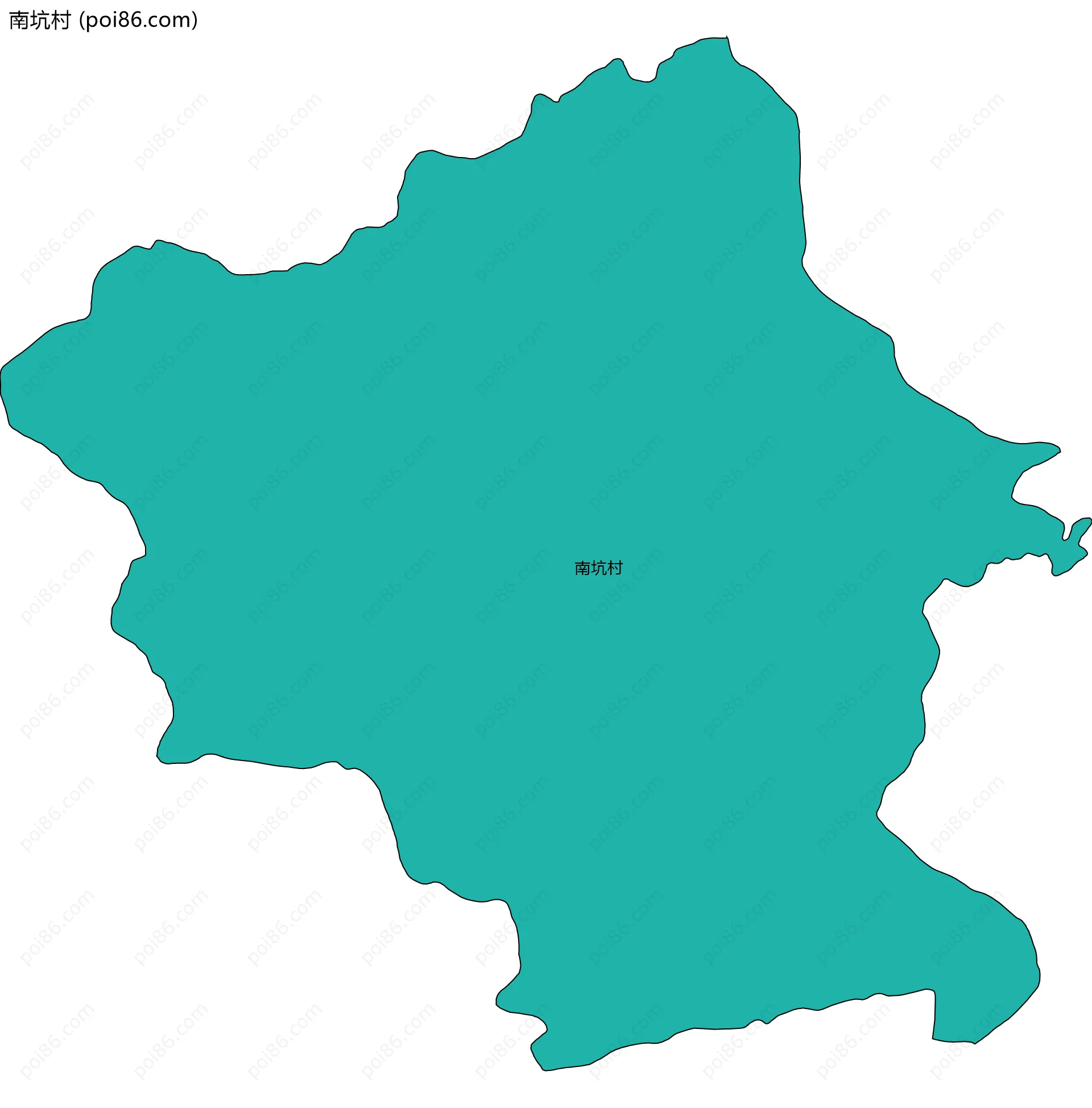 南坑村边界地图