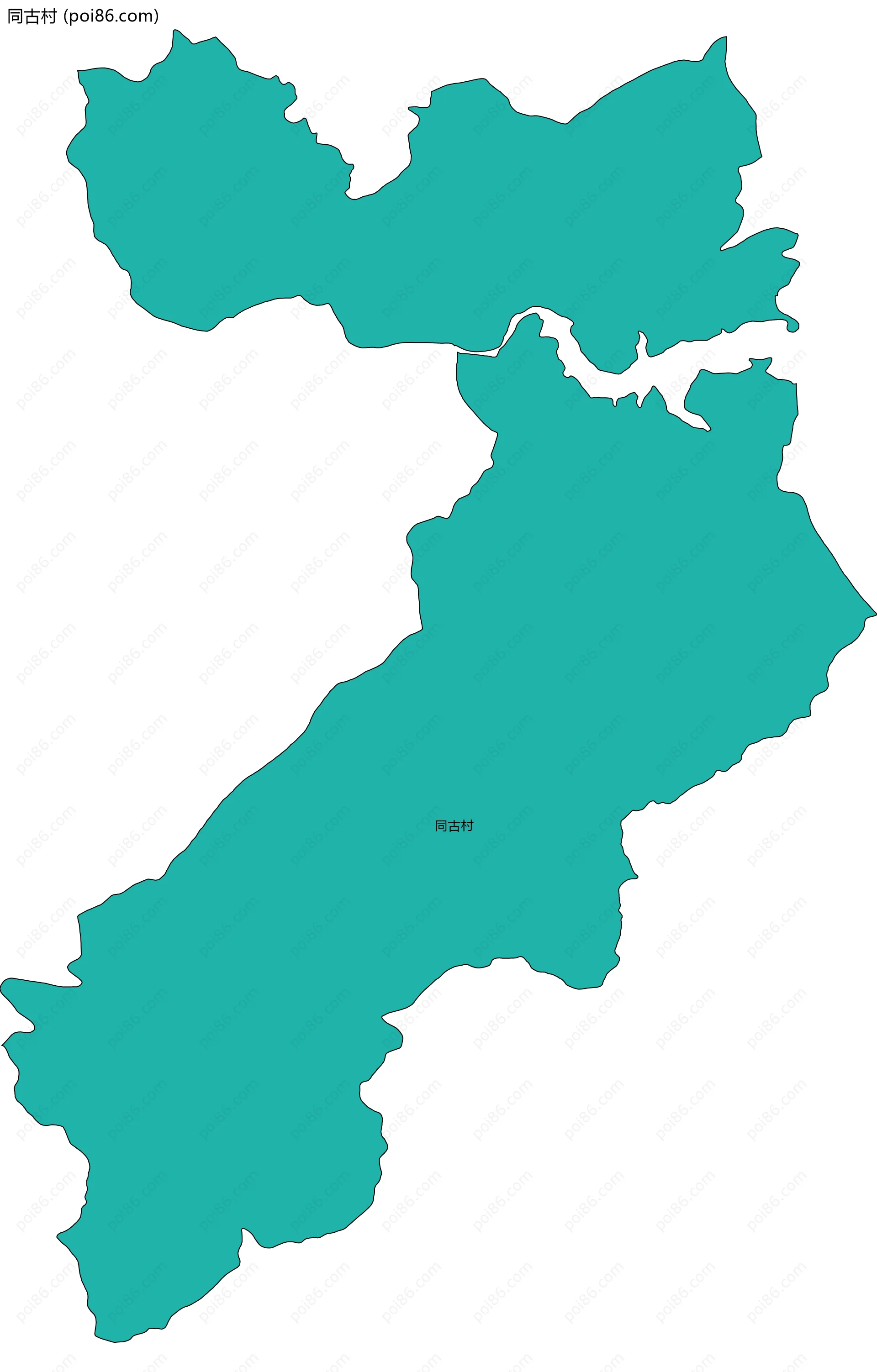 同古村边界地图