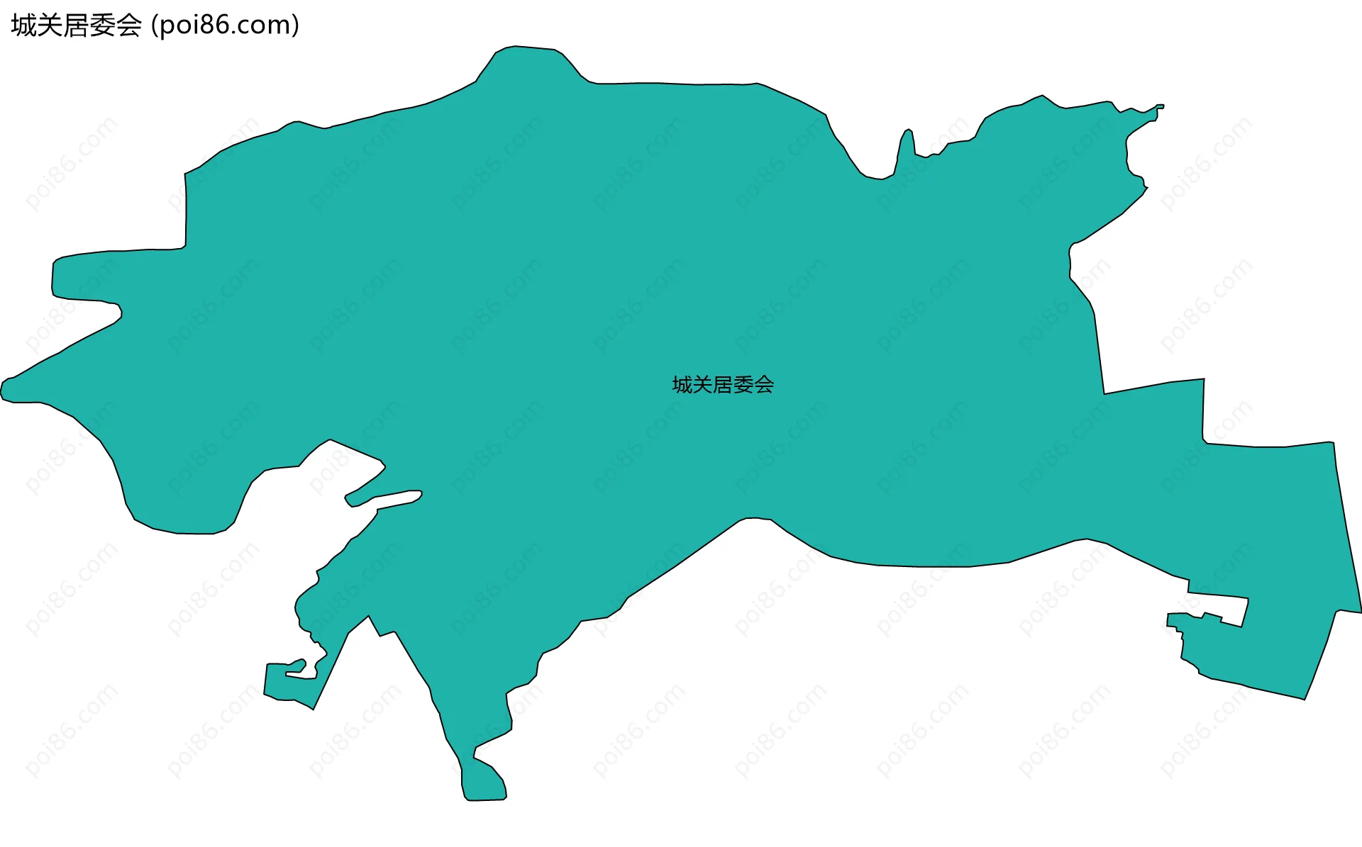城关居委会边界地图