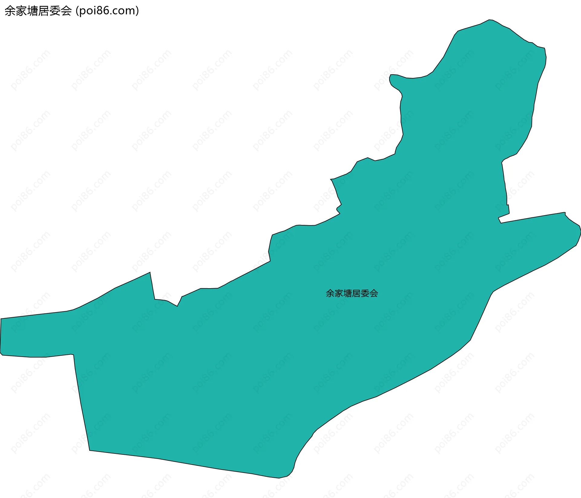 余家塘居委会边界地图