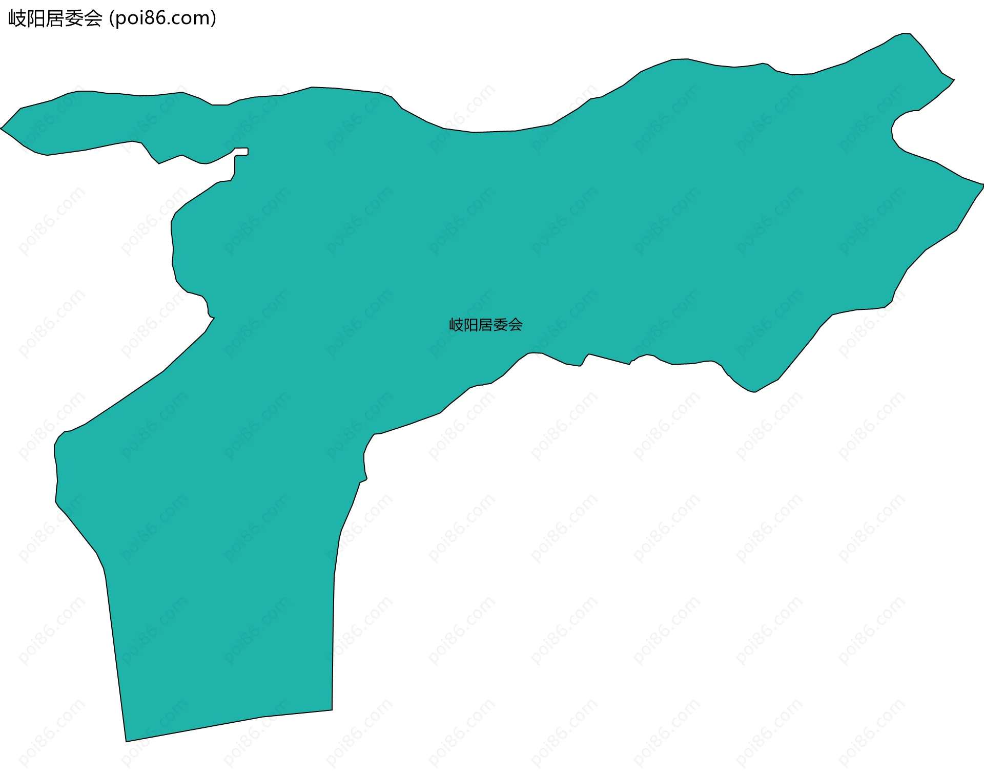 岐阳居委会边界地图