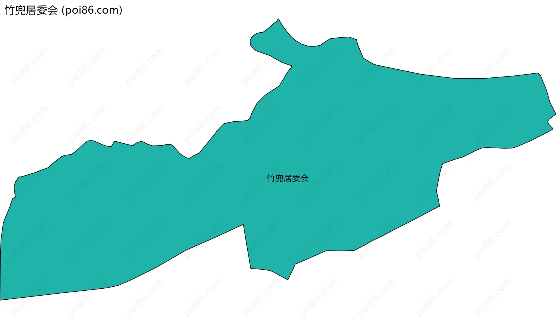 竹兜居委会边界地图